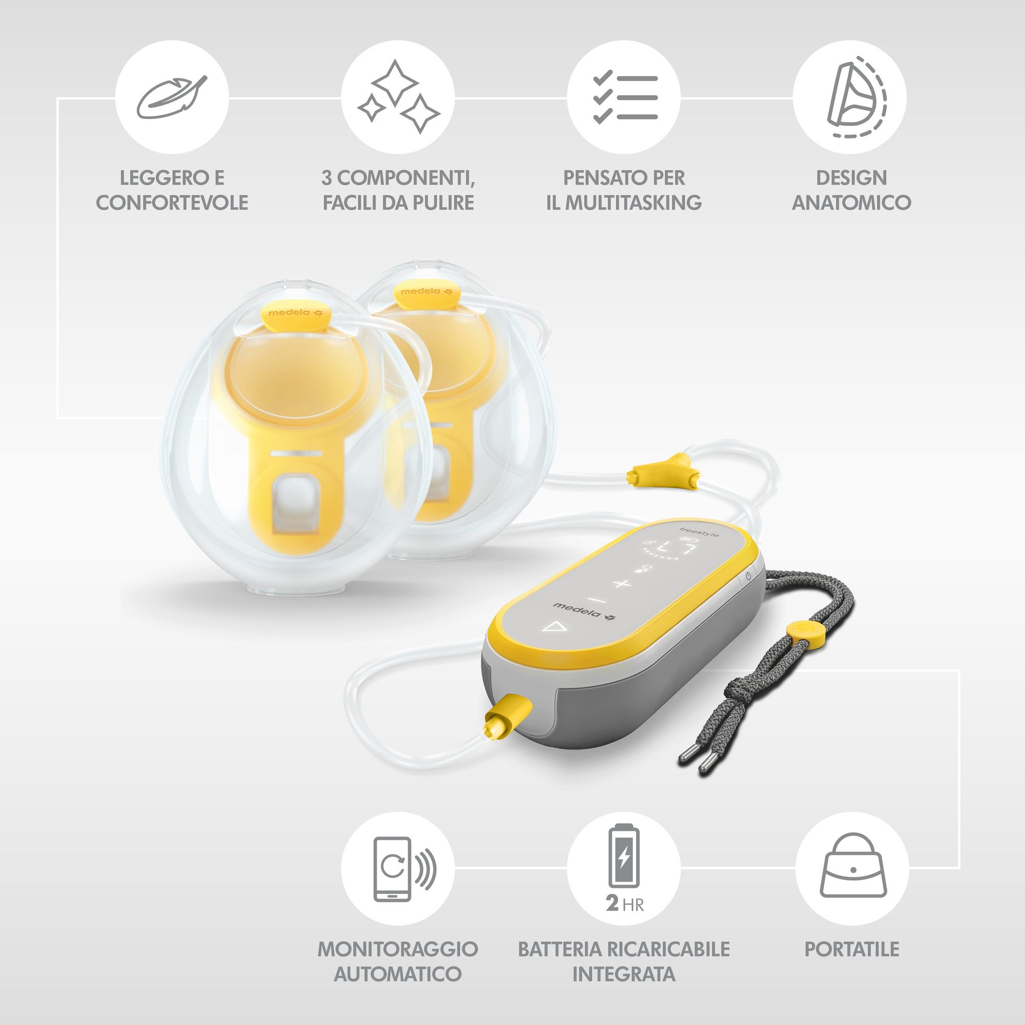 Medela- tiralatte freestyle hands-free - Medela