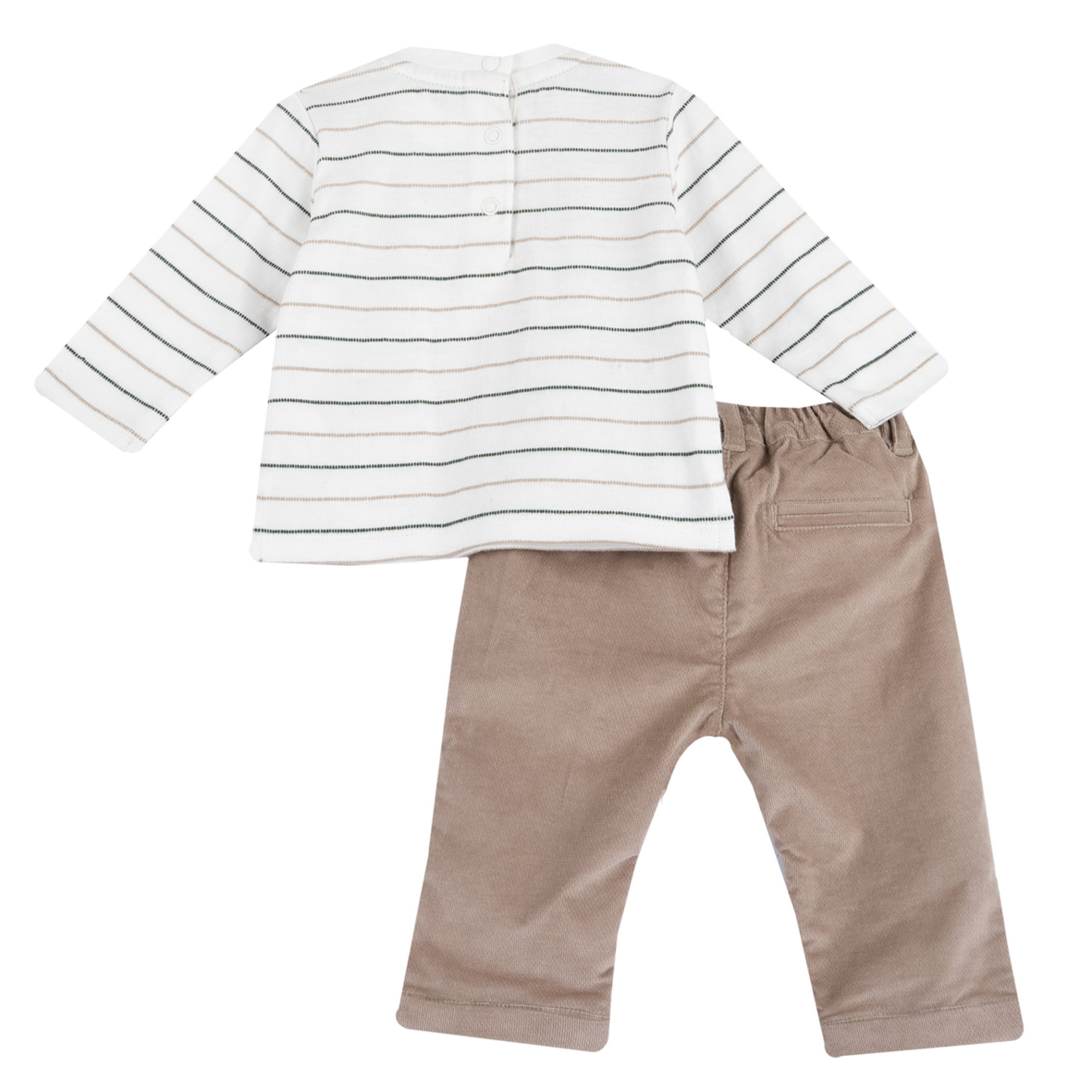 Chicco - outfit due pezzi: t-shirt a maniche lunghe e pantaloni - Chicco