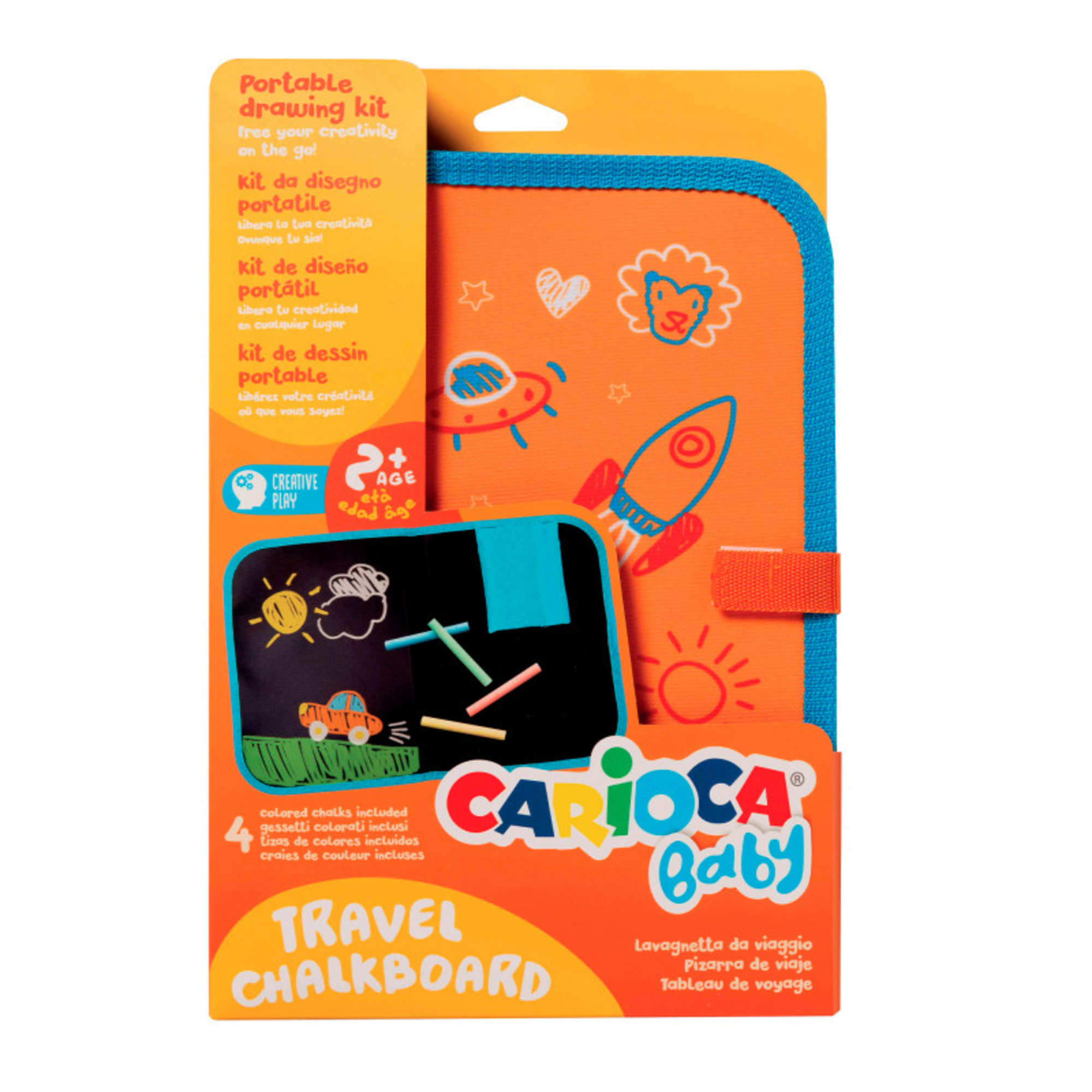 Lavagnetta kit da disegno portatile a4 per bambini – 24m+ - carioca - No brand