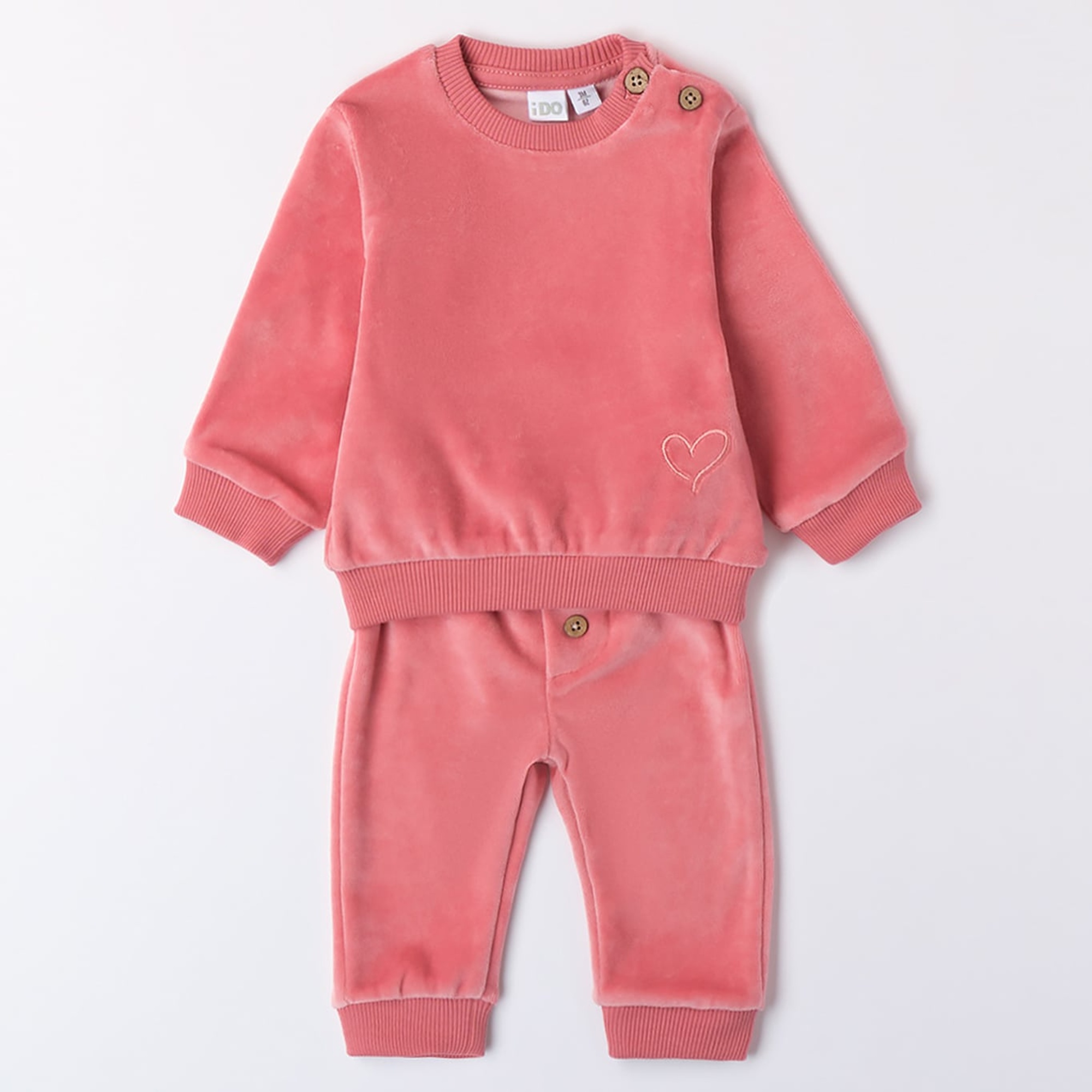 Tuta jogging ciniglia rosa - Mignolo