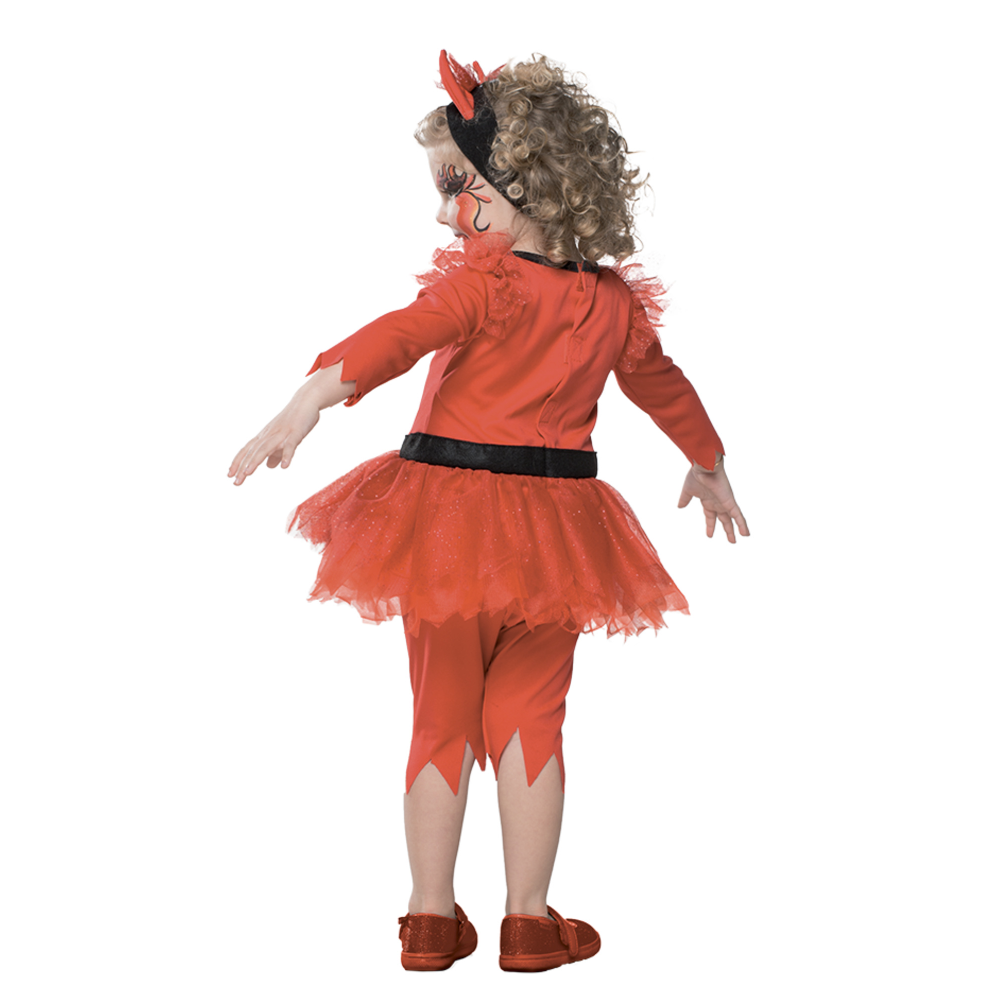 Costume diavoletta baby per halloween - abito in tulle con corna, disponibile in diverse taglie - Carnaval Queen