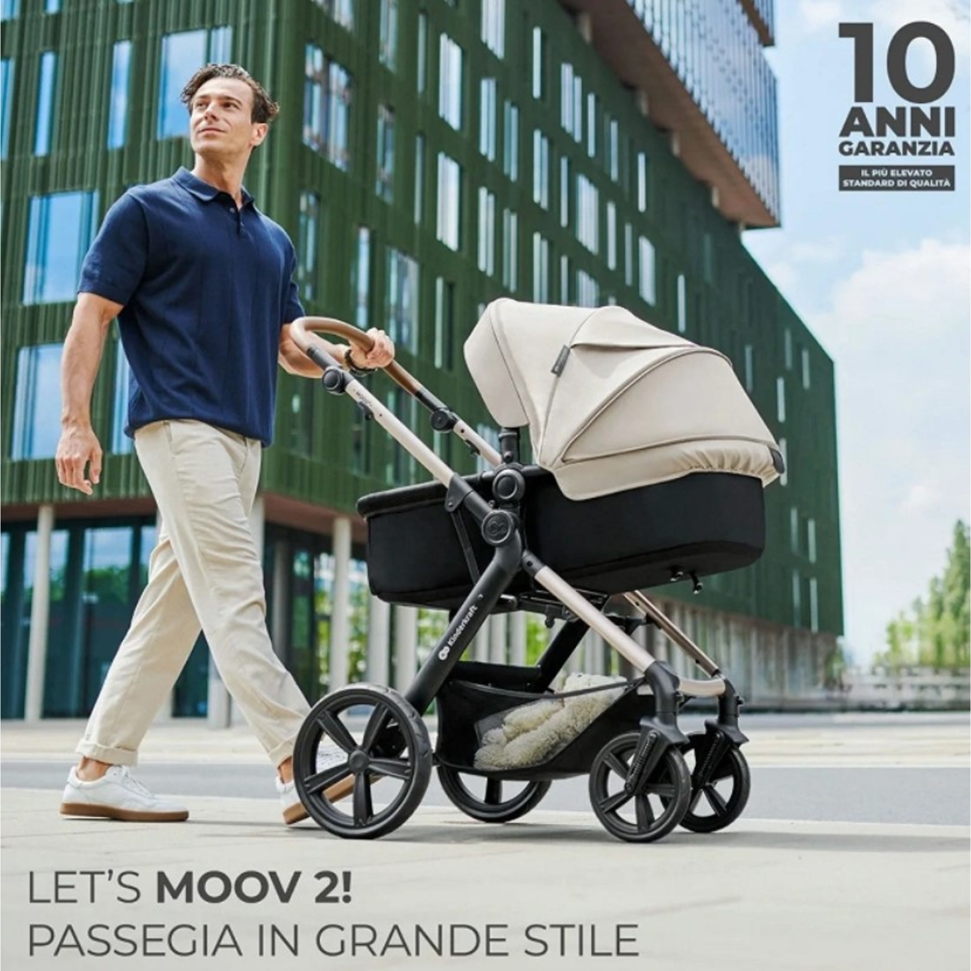 Kinderkraft trio moov 2 air moonlight grey - KinderKraft