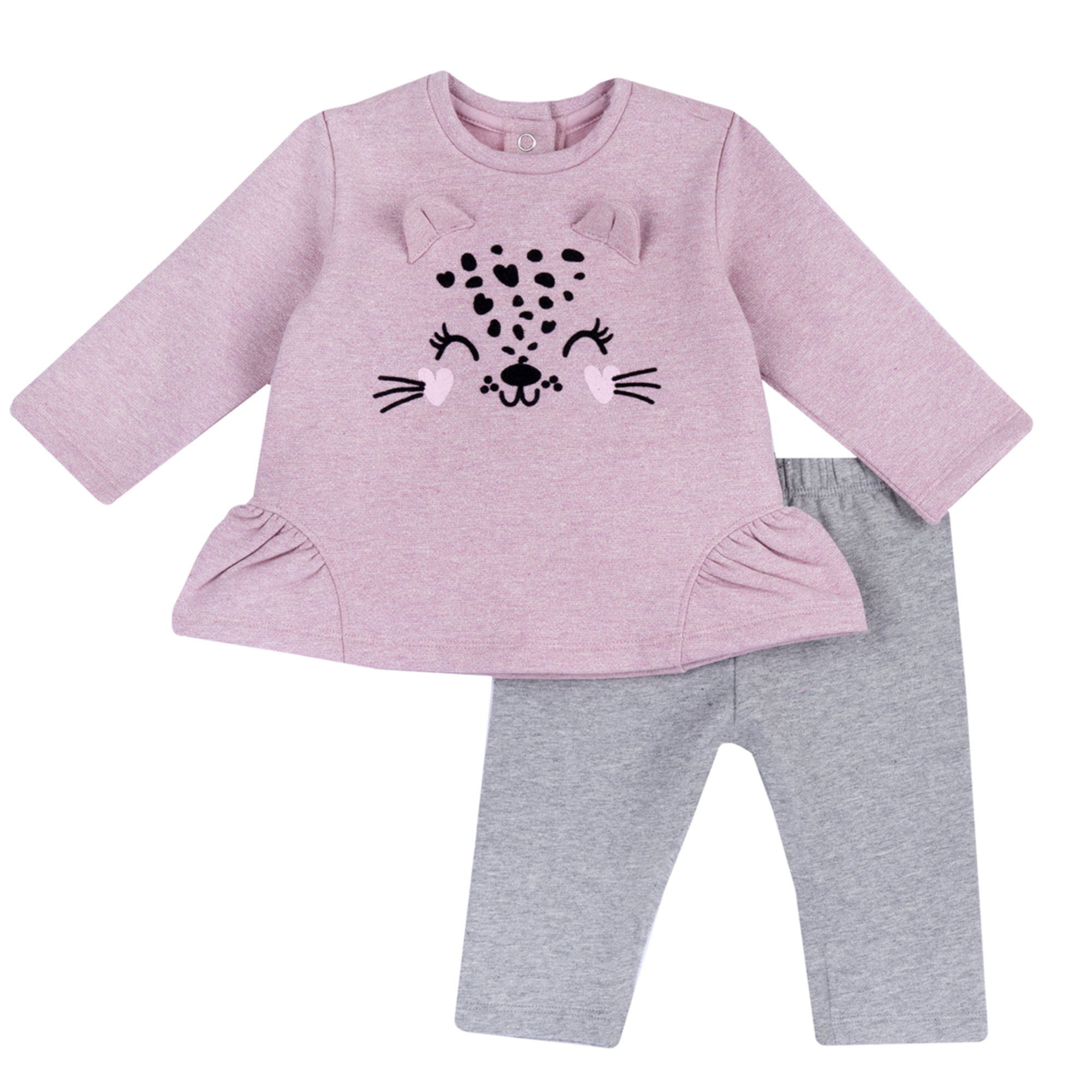 Chicco - outfit due pezzi: leggings e felpa - Chicco