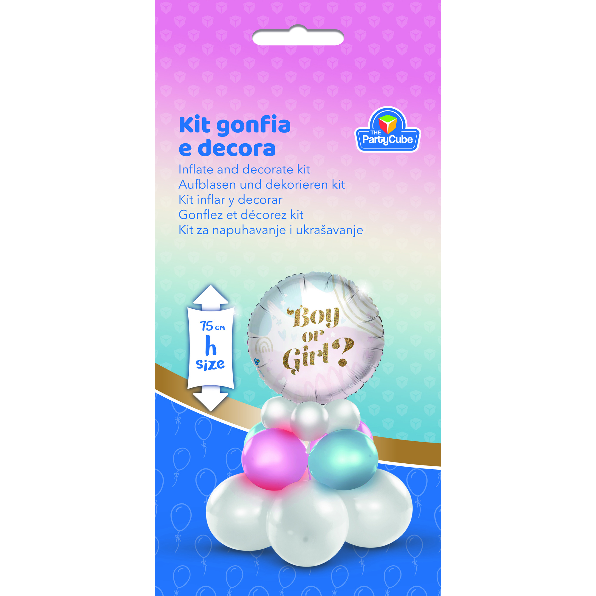 Kit gonfia e decora boy or girl - baby shower - NO BRAND