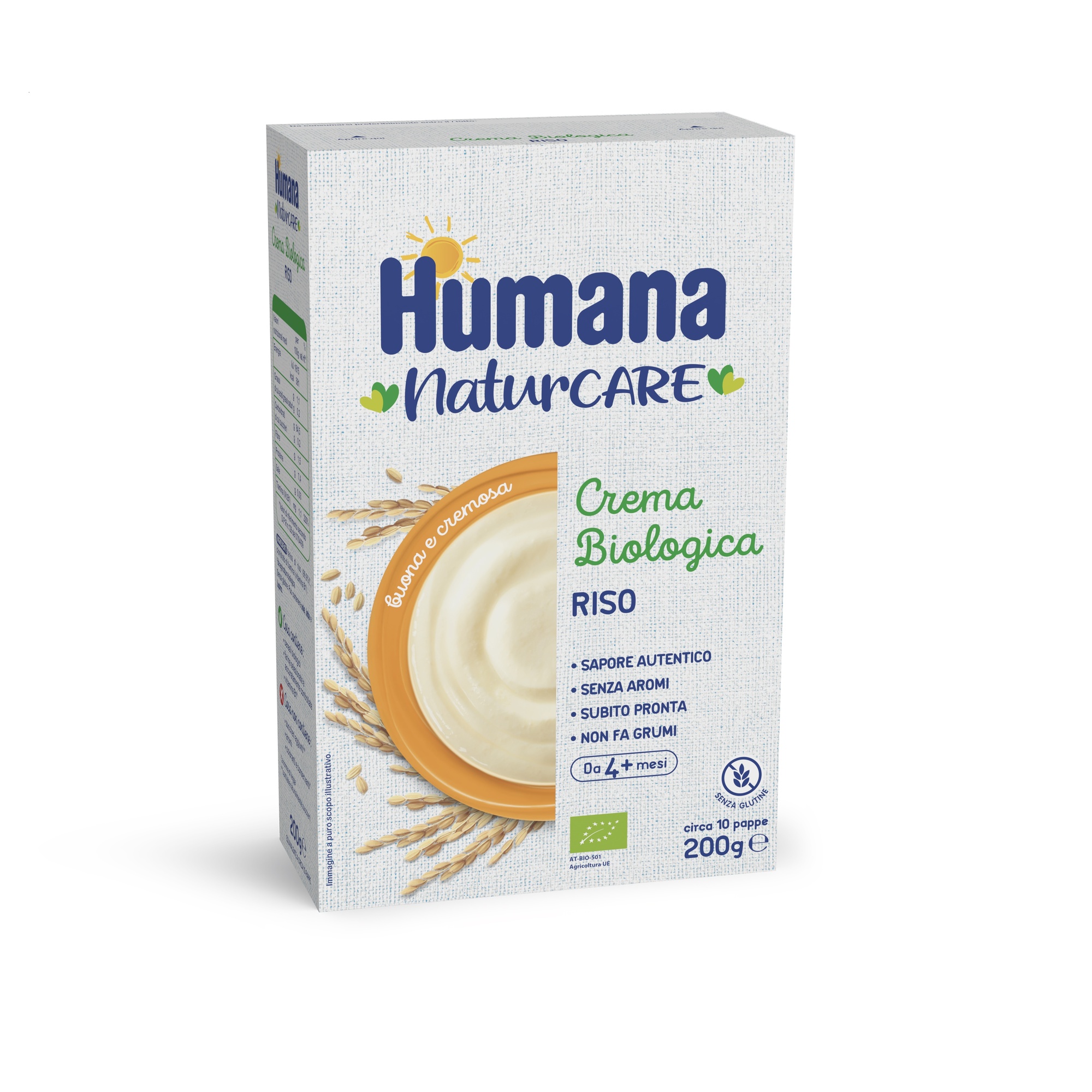 Crema biologica di riso humana 200g - Humana