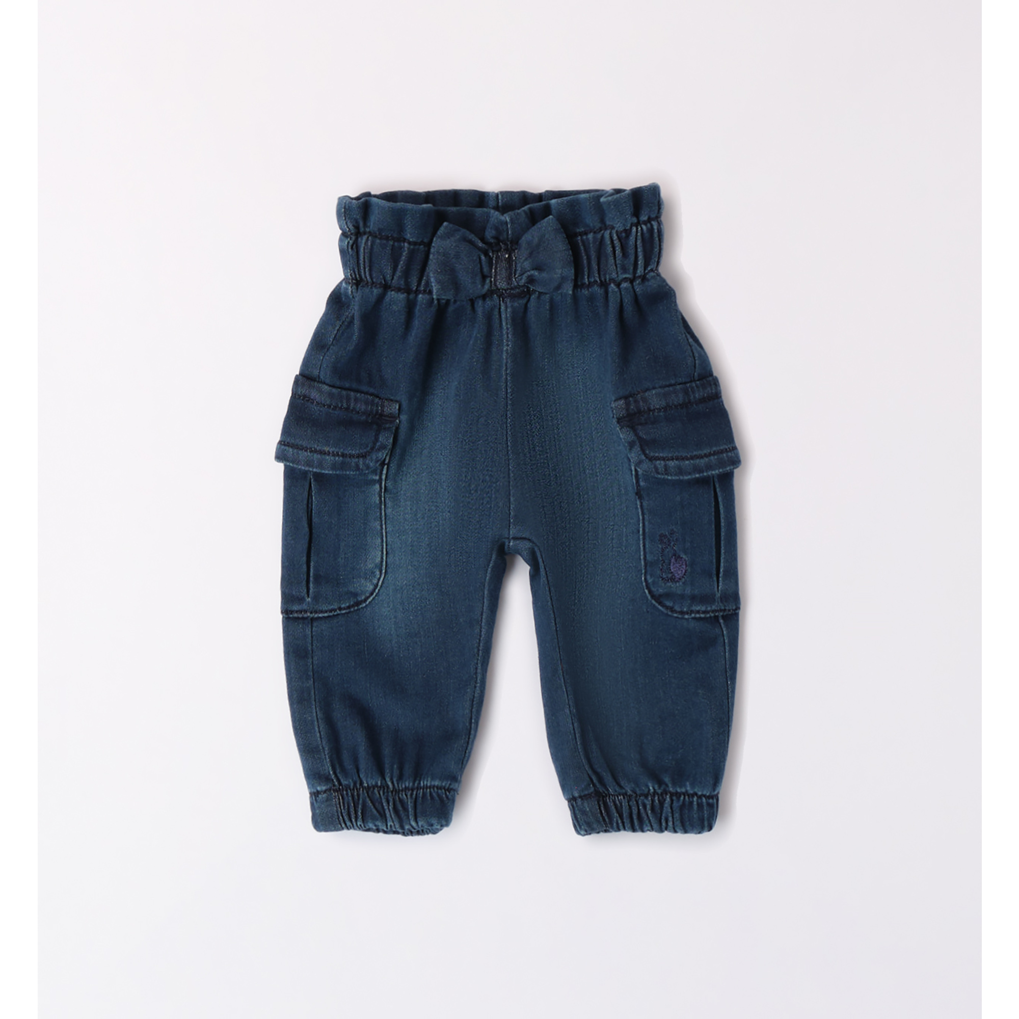 Pantalone fake denim con tasconi - Mignolo