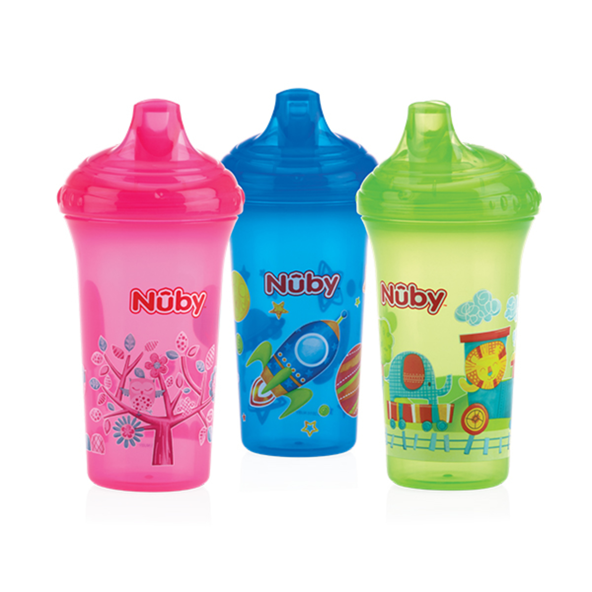 Nuby tazza no-spill con beccuccio rigido 2n1 - 270ml - 9m+ colori assortiti - Nuby