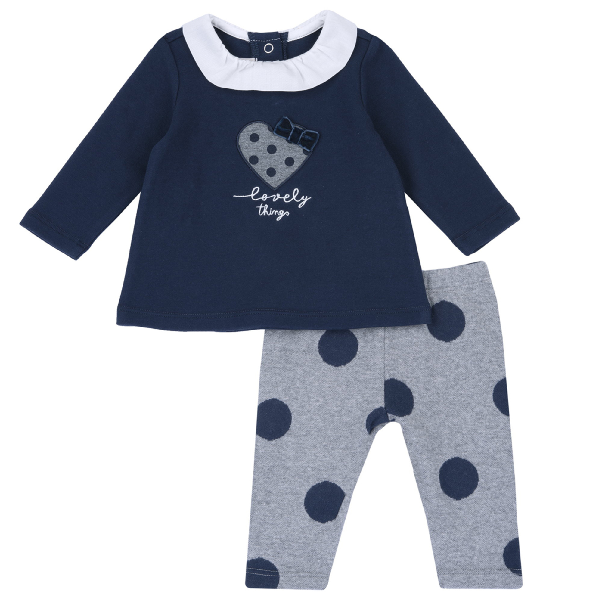 Chicco - outfit due pezzi: t-shirt a maniche lunghe e leggings - Chicco