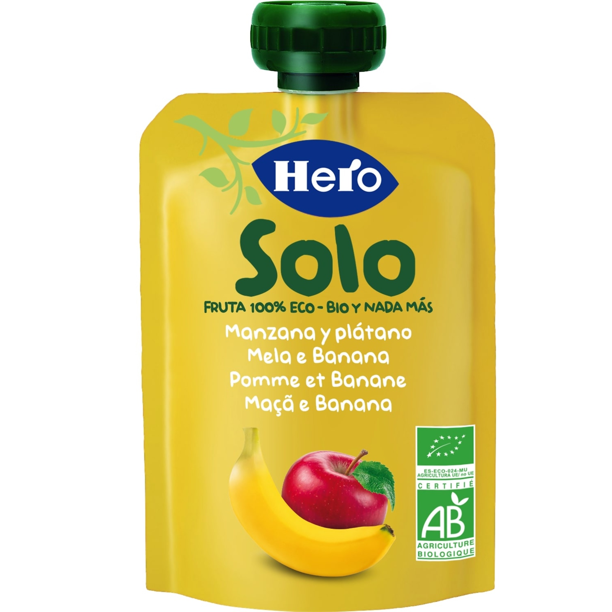 Hero baby pouch mela banana bio 100g - Hero