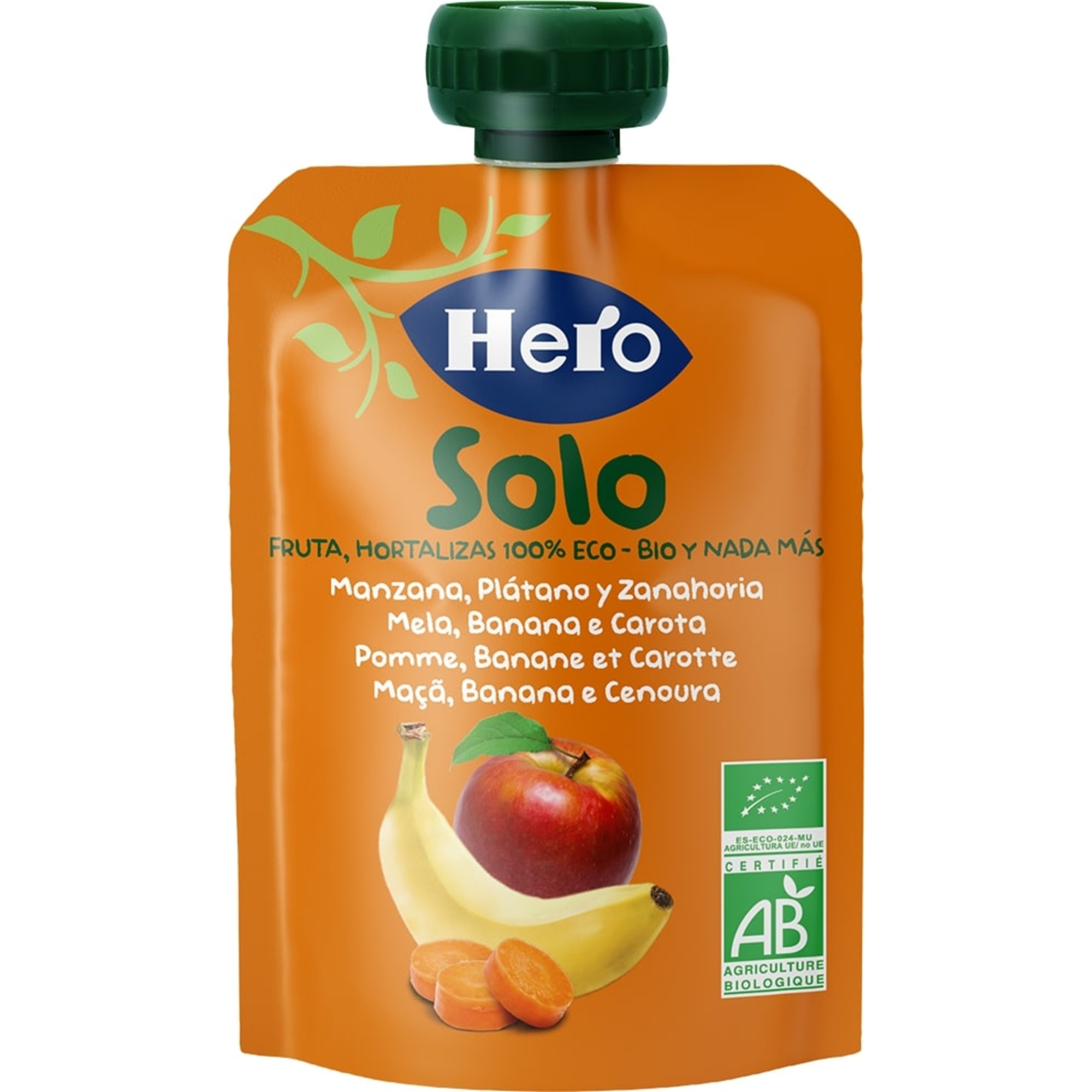 Hero baby pouch mela banana carota bio 100g - Hero