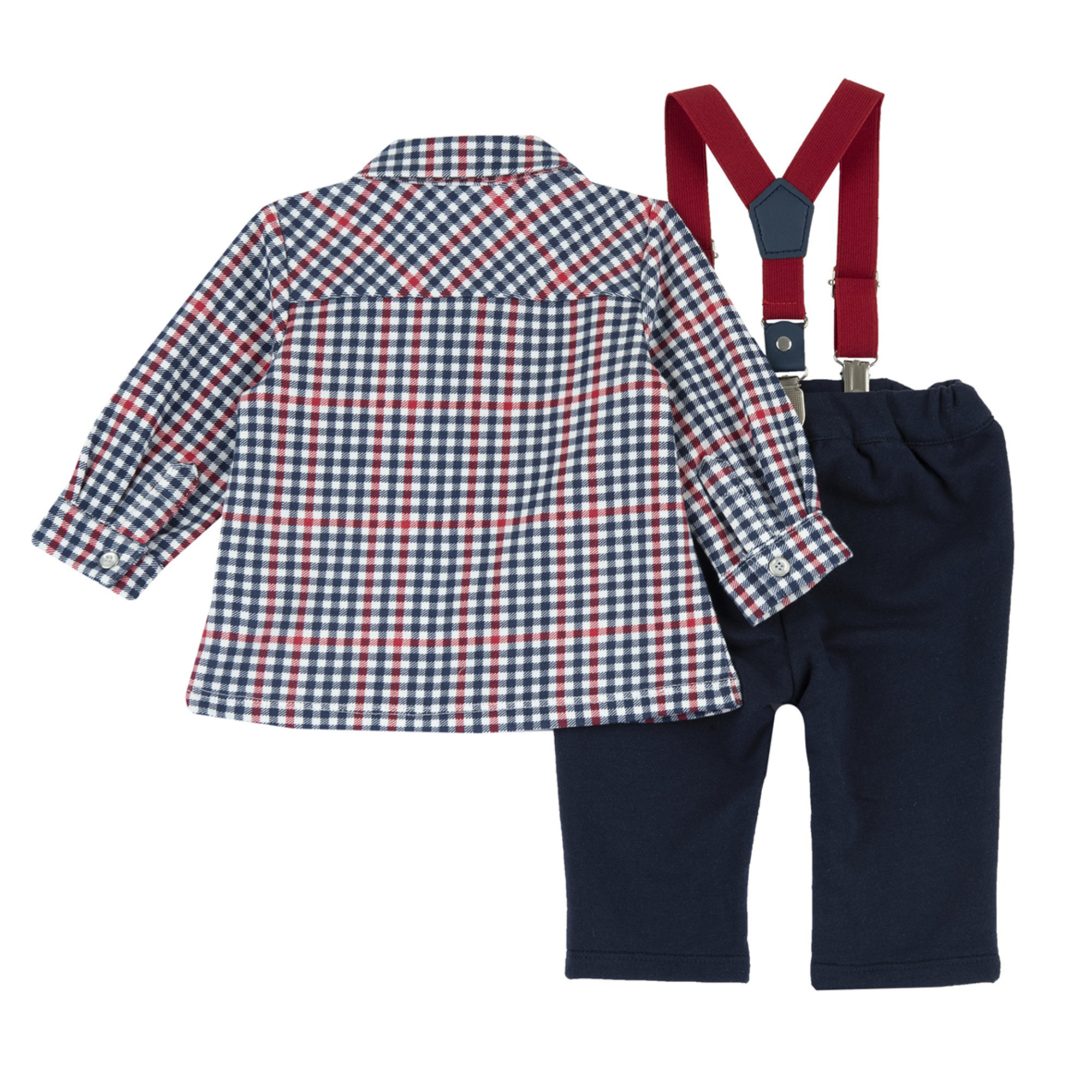 Chicco - completo natale con camicia e pantaloni lunghi - Chicco