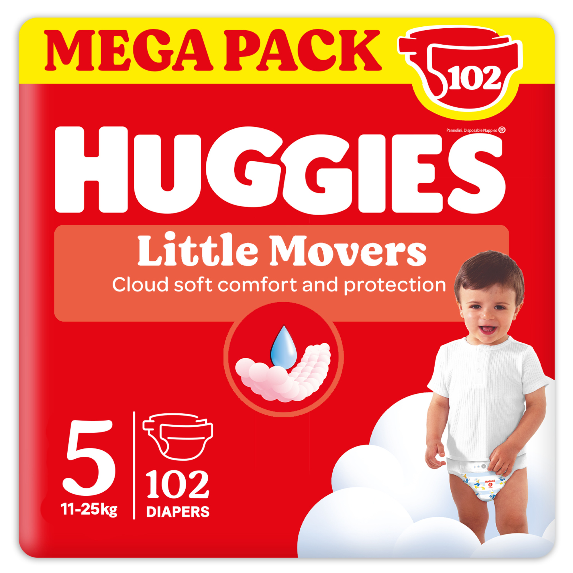 Pannolini ultra comfort megapack tg.5 - 102 pezzi - huggies - Huggies