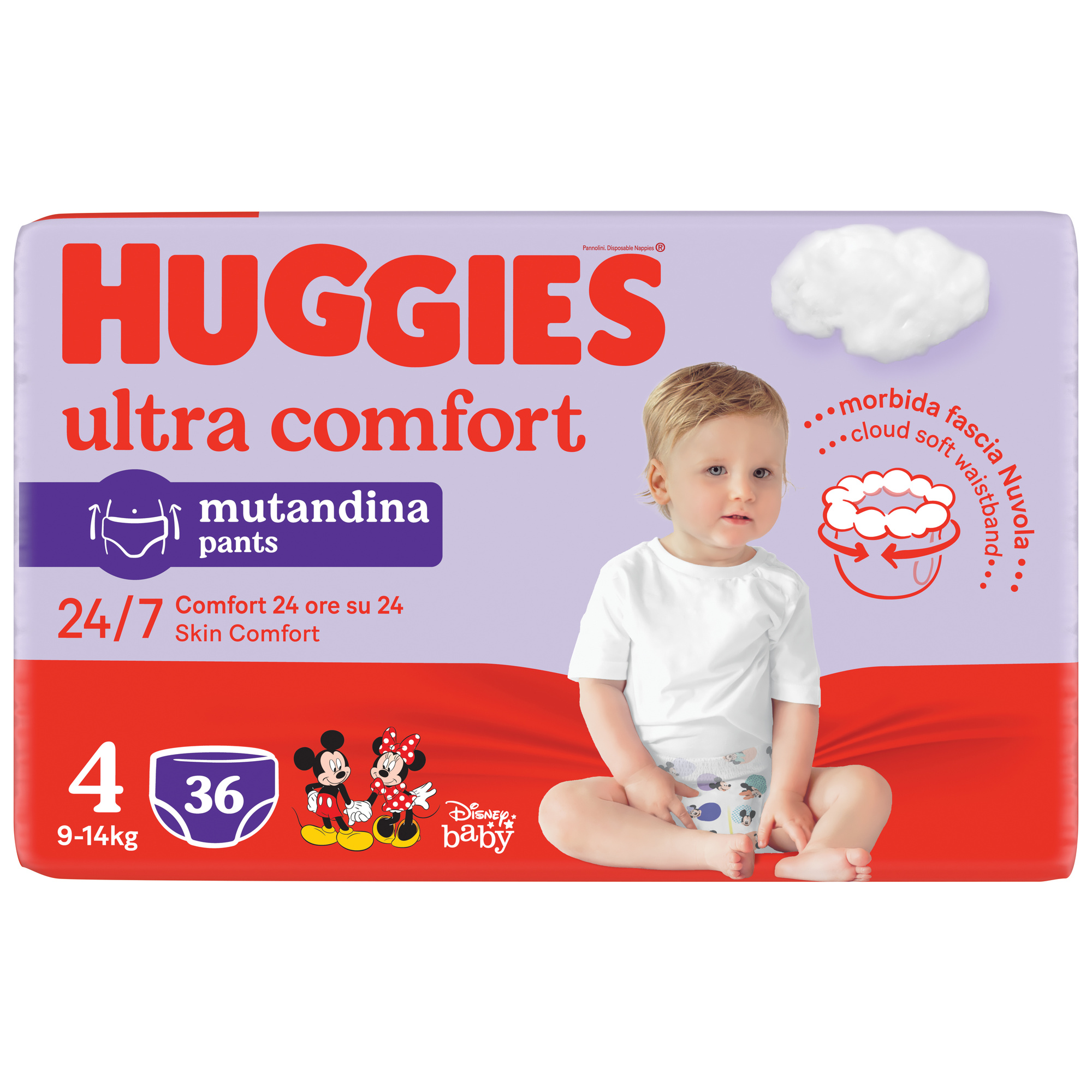 Pannolini ultra comfort mutandina tg.4 – 36 pezzi – huggies - Huggies