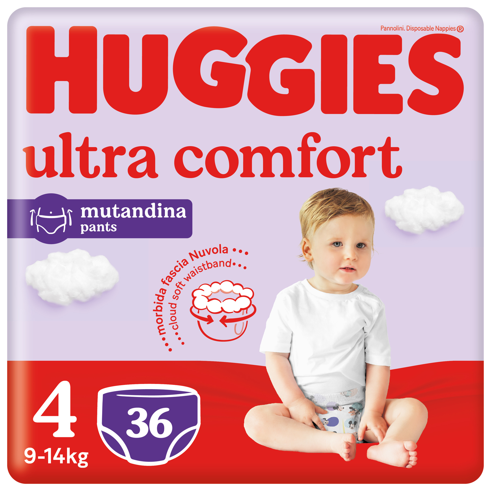 Pannolini ultra comfort mutandina tg.4 – 36 pezzi – huggies - Huggies