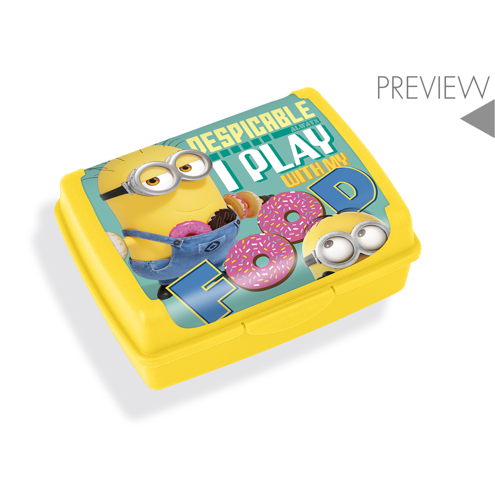 Scatola per il pranzo in policarbonato minions 4  - lulabi - LULABI DISNEY