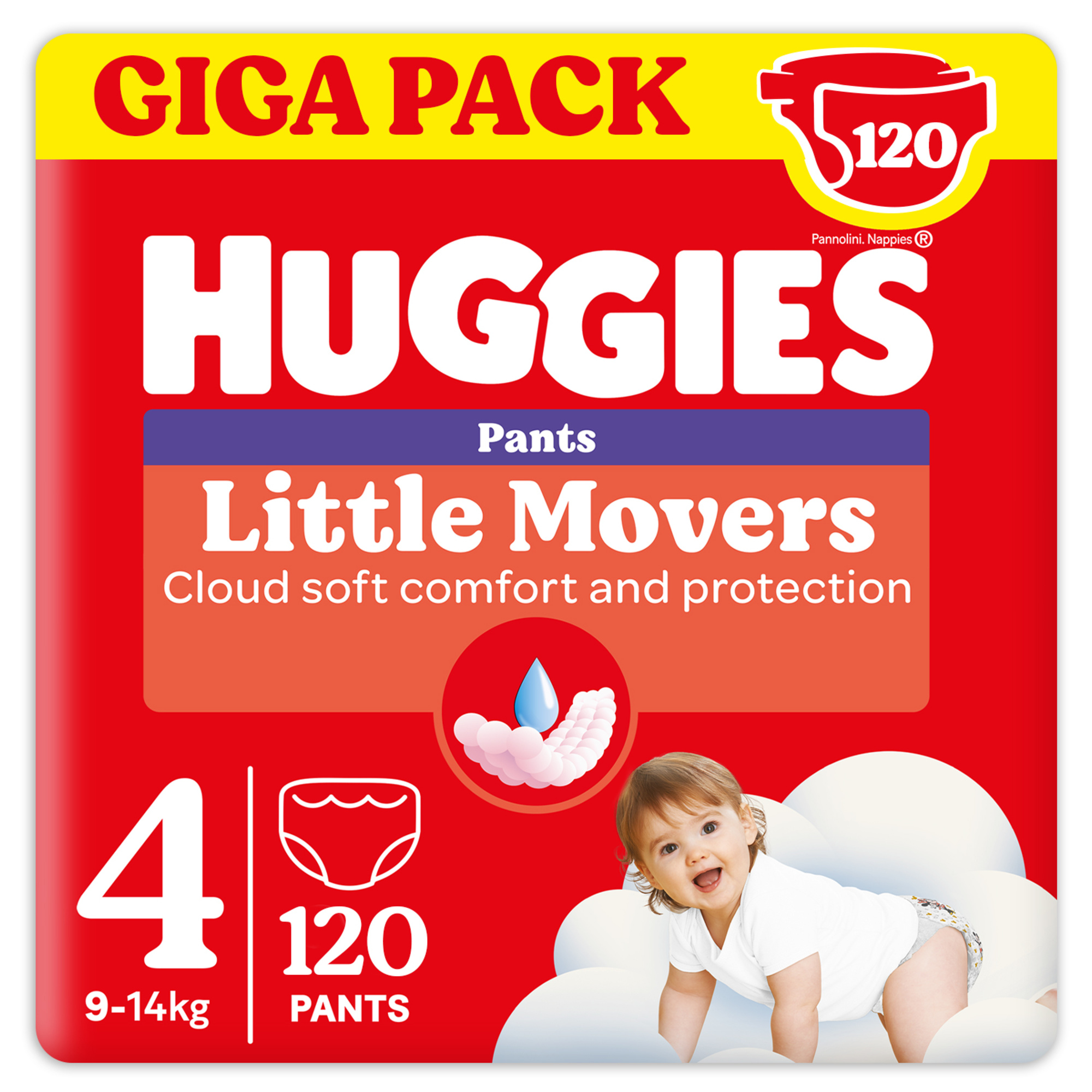 Mutandina gigapack tg.4 120 pannolini - huggies ultra comfort - Huggies