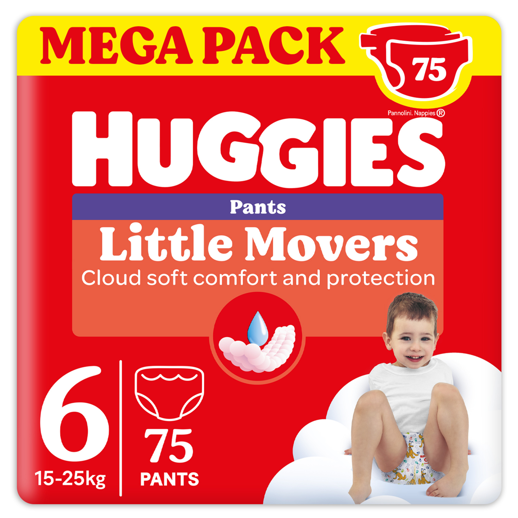 Pannolini ultra comfort mutandina megapack tg.6 - 75 pezzi - huggies - Huggies