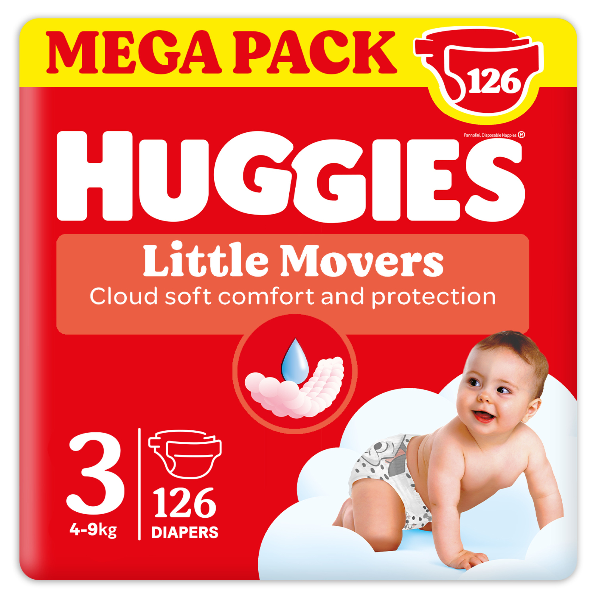 Pannolini ultra comfort megapack tg. 3 - 126 pezzi - huggies - Huggies