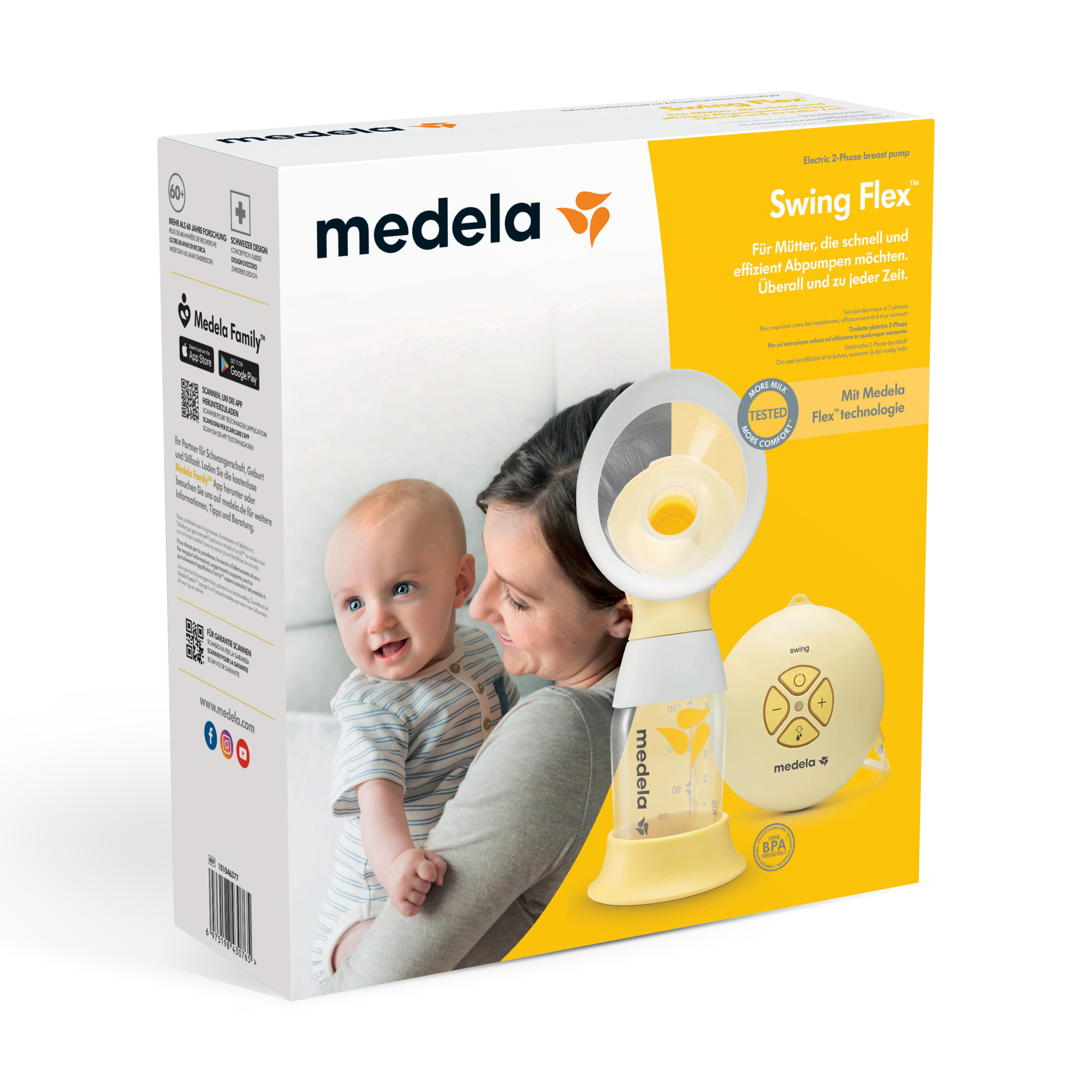 Tiiralatte elettrico singolo swing flex - medela - Medela