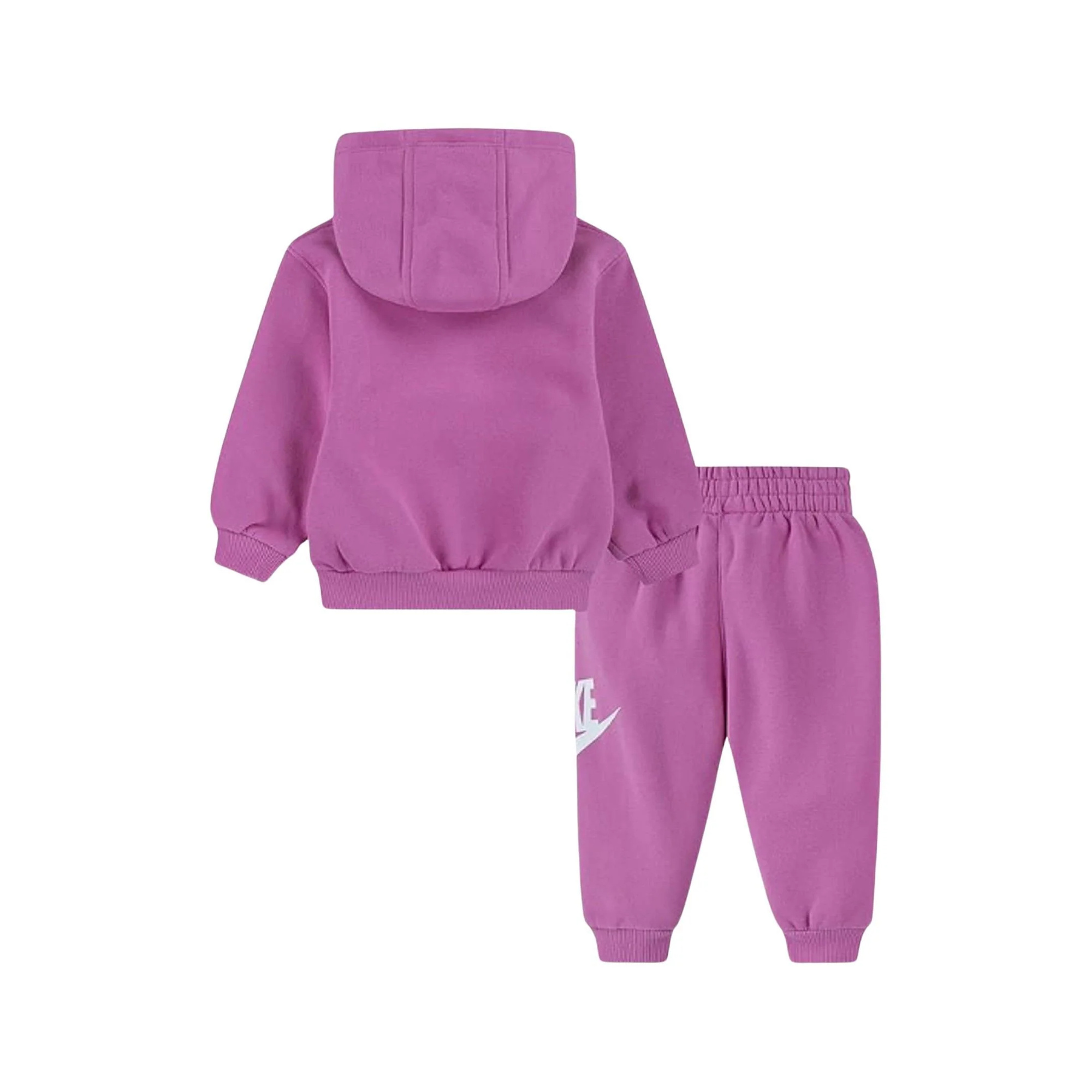 Nike tuta club fleece set da bambina rosa flamingo - Nike