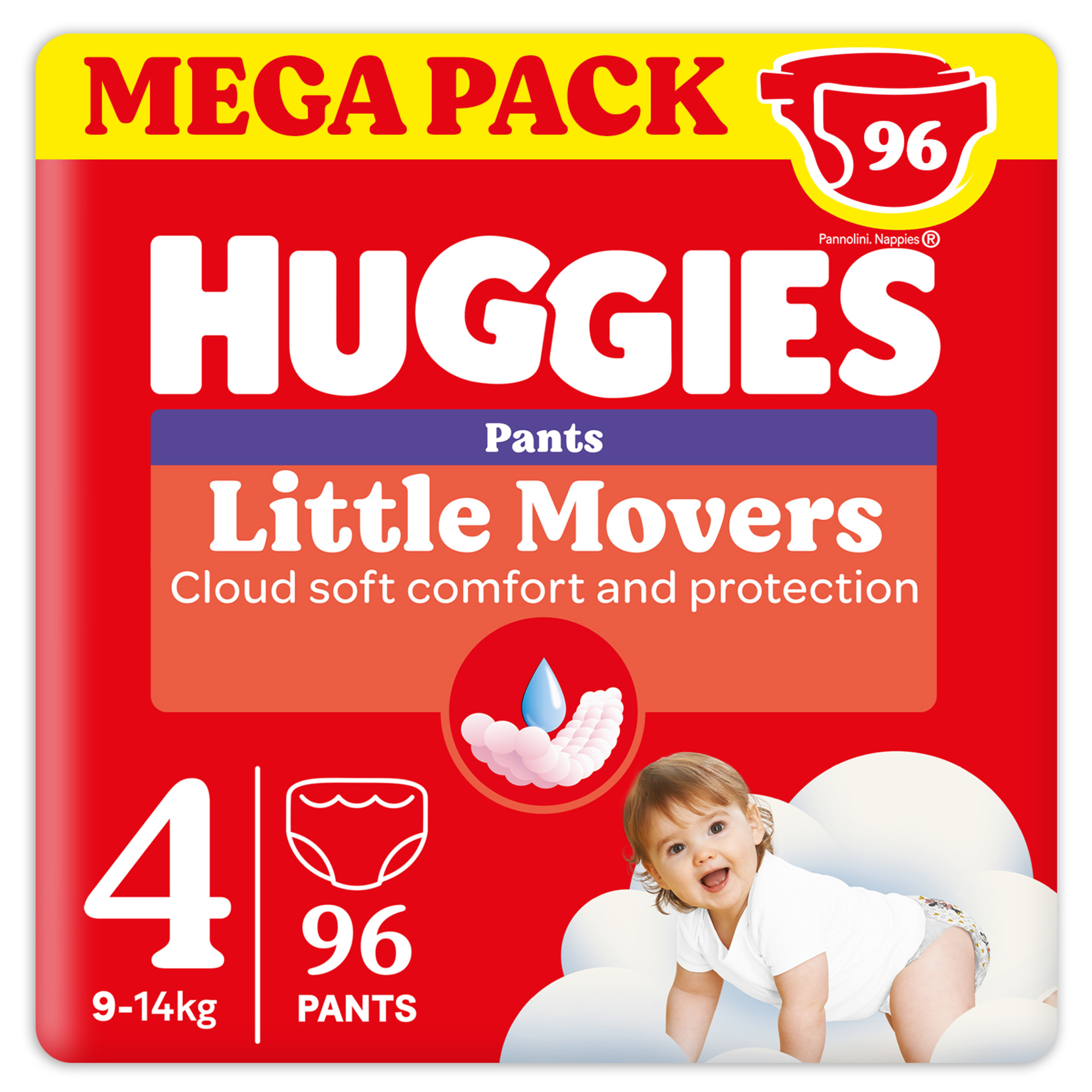 Pannolini ultra comfort mutandina megapack tg.4 - 96 pezzi - huggies - Huggies