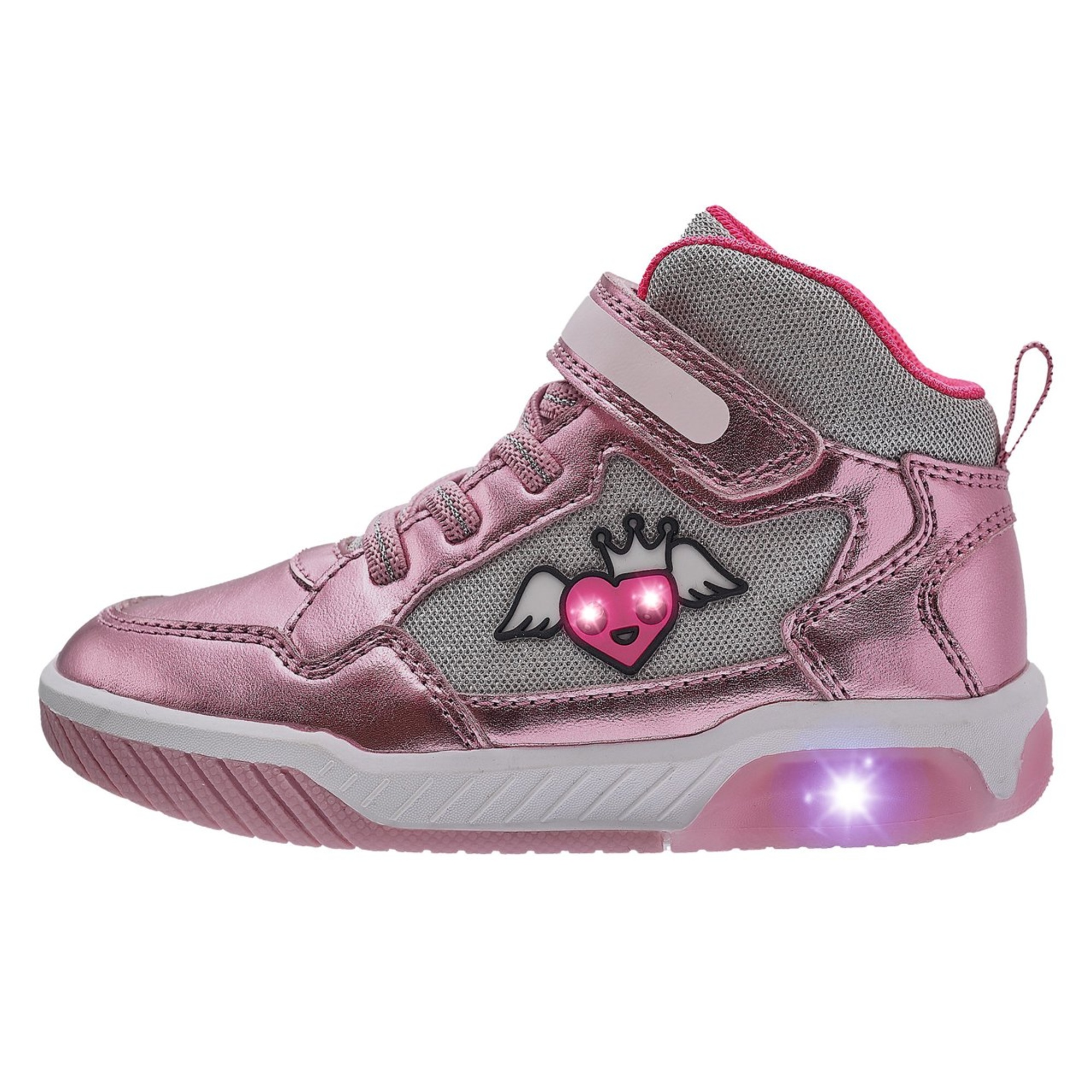 Chicco - sneaker certoon con luci colorate - velcro e stringhe - Chicco