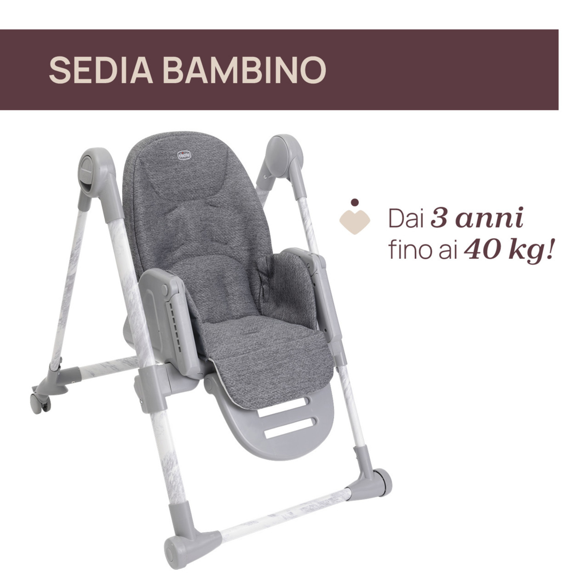 Seggiolone polly armonia carrara - chicco - Chicco