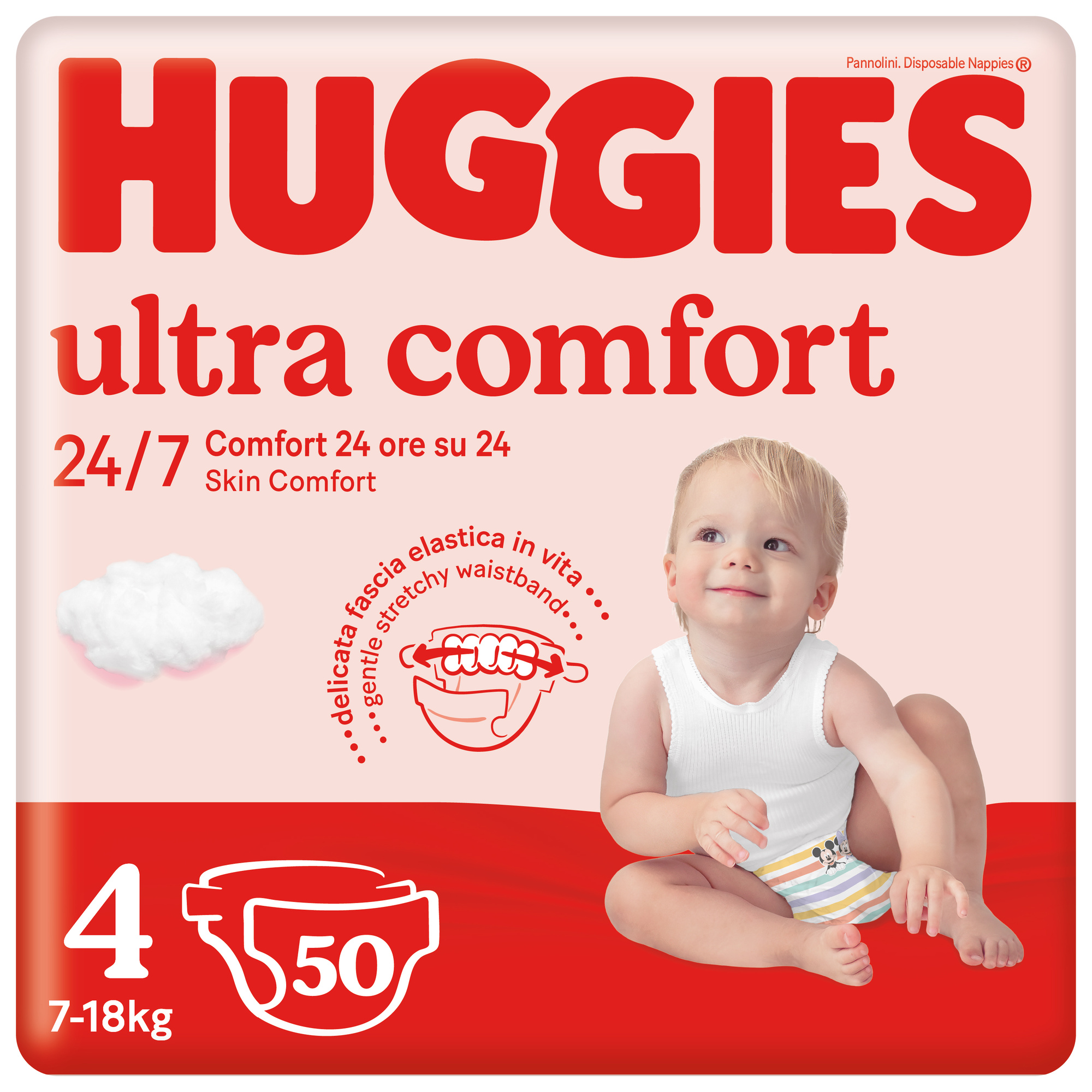 Pannolini ultra comfort tg.4 – 50 pezzi – huggies - Huggies