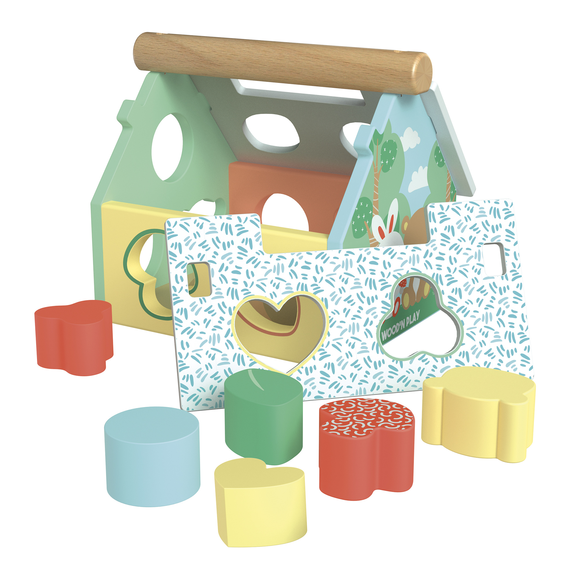 Casetta tante forme in legno - wood n play - WOOD N'PLAY