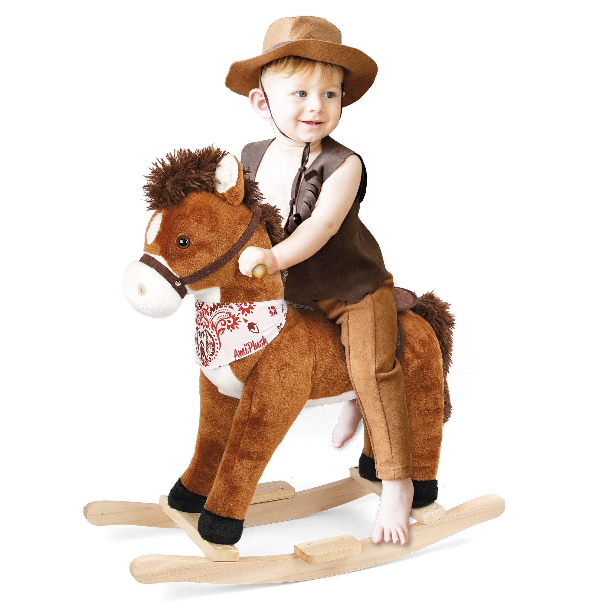 Cavallo a dondolo- ami plush - 18m+ - Ami Plush