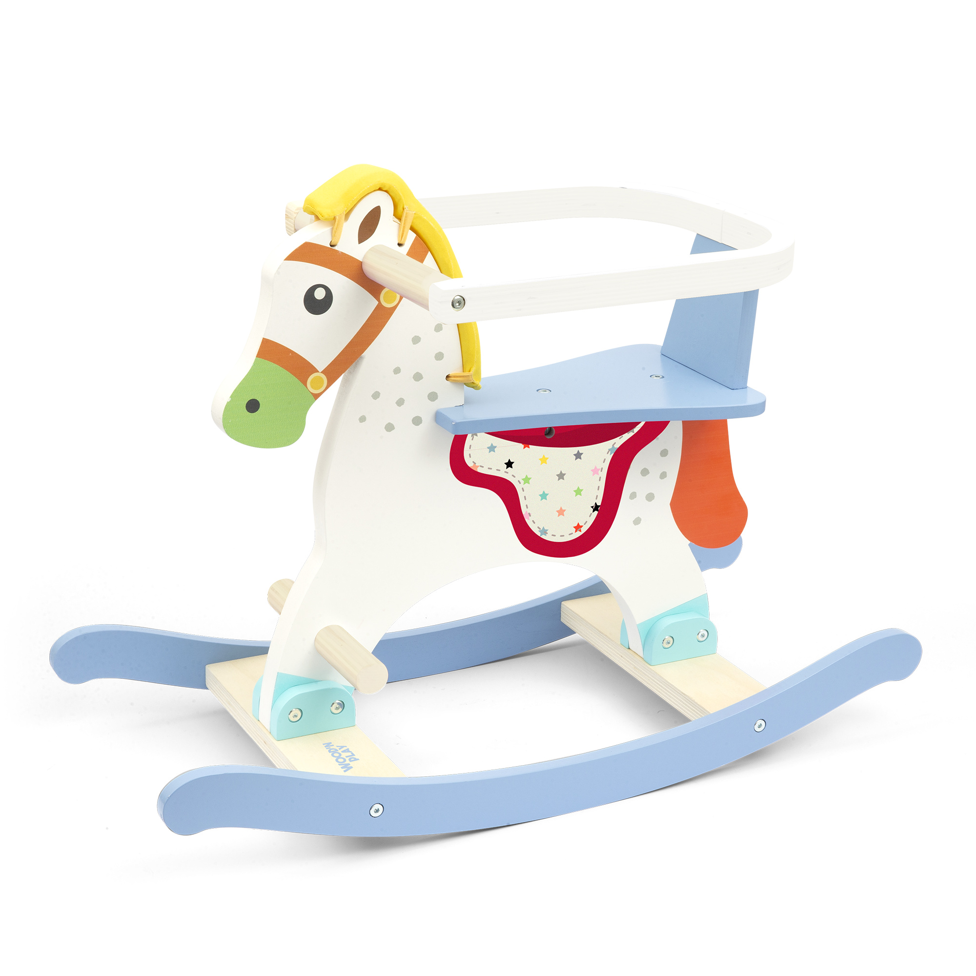 Cavallo a dondolo in legno - wood n play 10m+ - Superstar