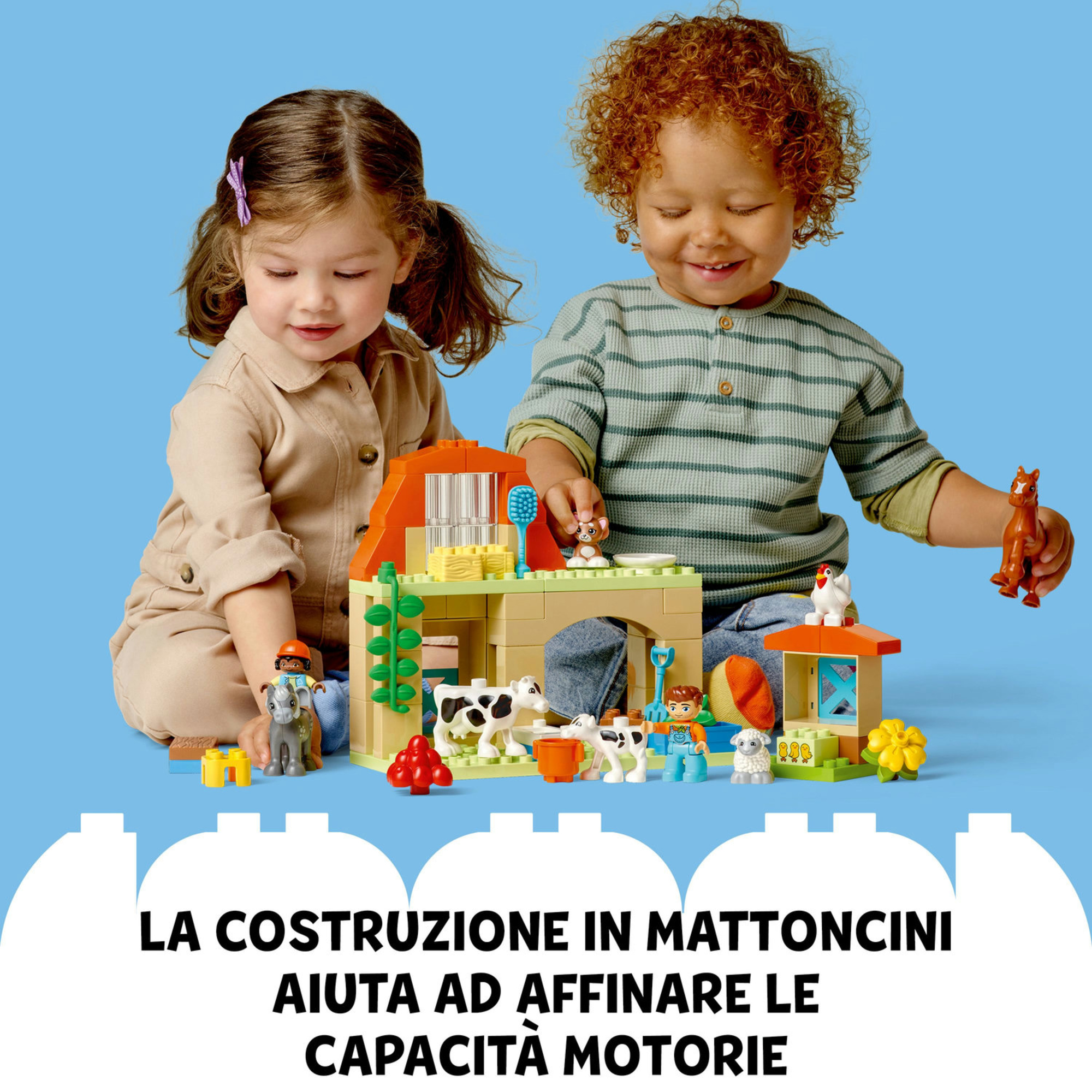 Lego duplo 10416 - set di costruzione cura degli animali di fattoria per bambini di 2 anni - Duplo