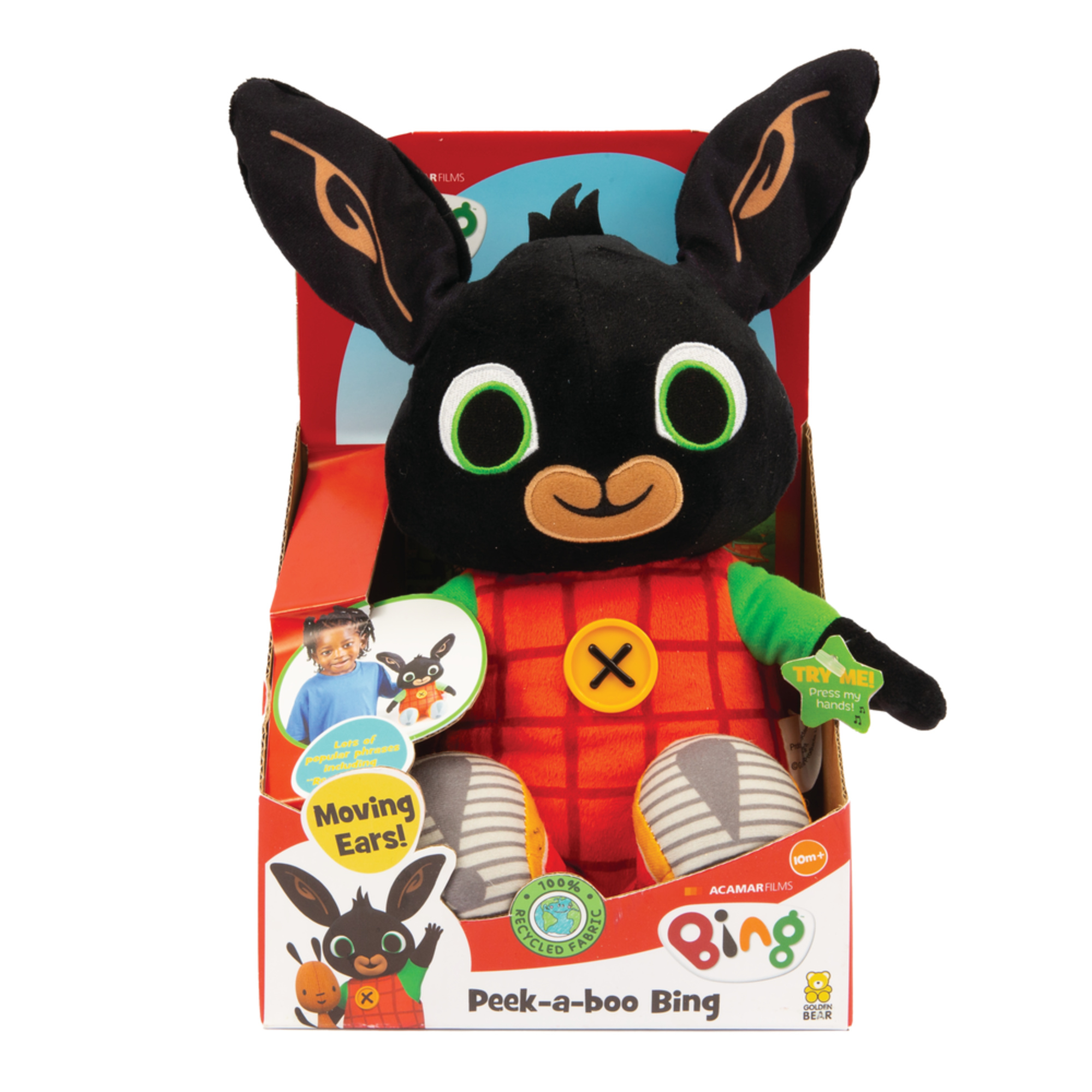 Giochi preziosi - bing - peek a boo - peluche interattivo 28cm - Bing