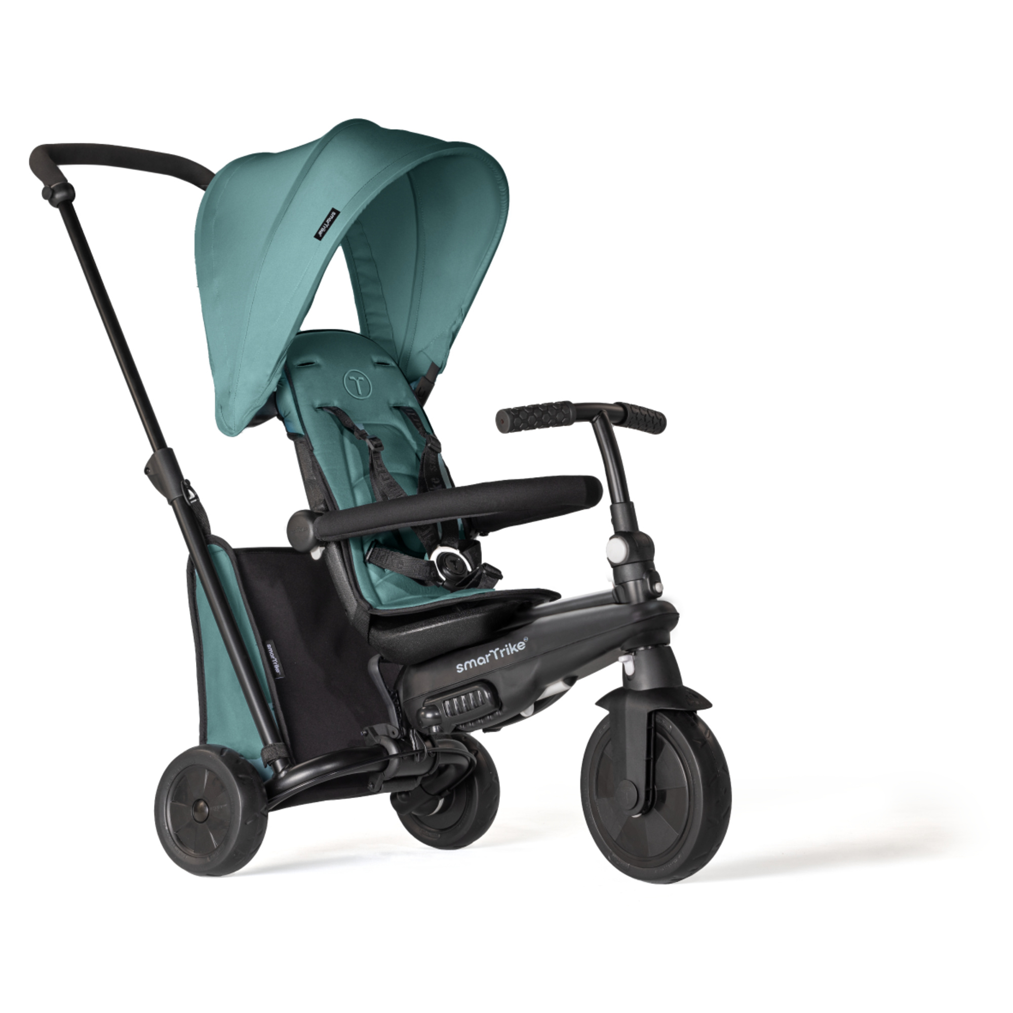 Triciclo str™3 plus - colore turchese - ideale per bambini da 10 mesi a 3 anni - stabilità e comfort - Baby Smile Original