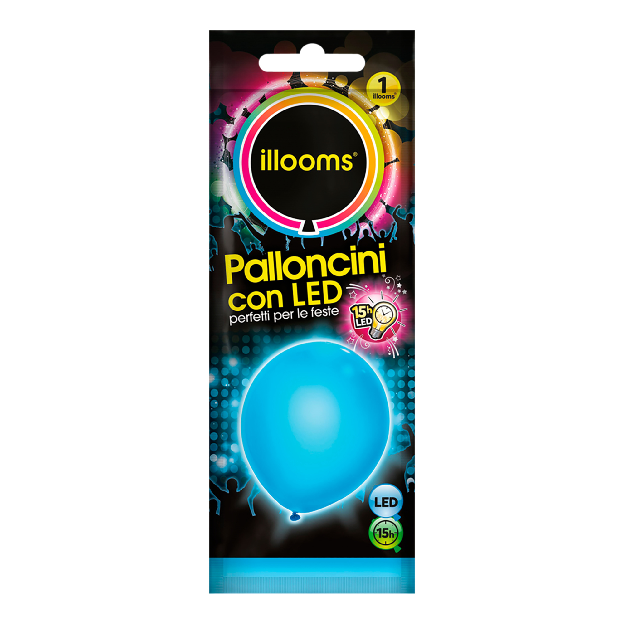 Palloncino led illooms azzurro - effetto luminoso - No brand