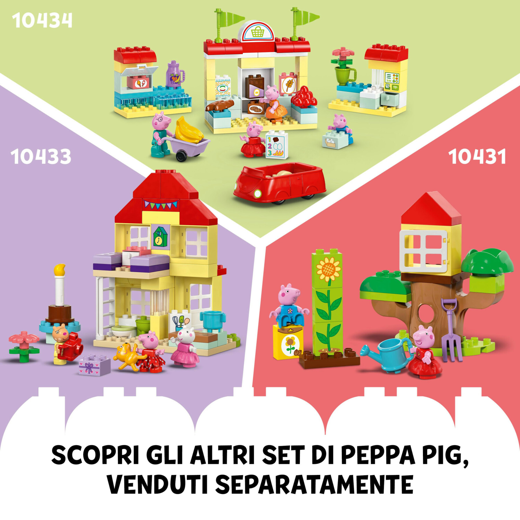 Lego duplo 10432 - viaggio in barca di peppa pig, gioco educativo per bambini 2+ con personaggi e barca galleggiante, idea regalo - Duplo