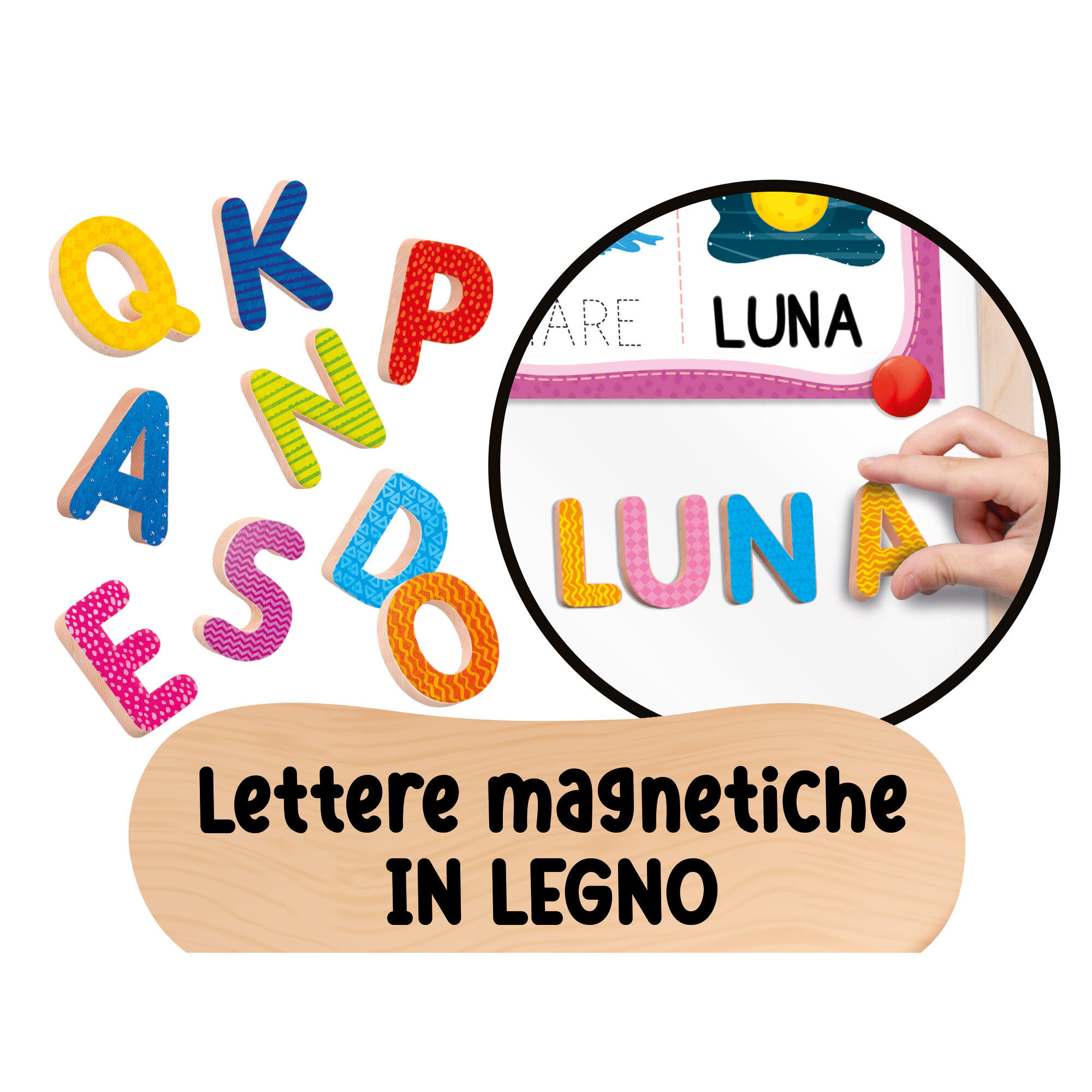 Montessori lavagnona legno cresce con te - LISCIANI