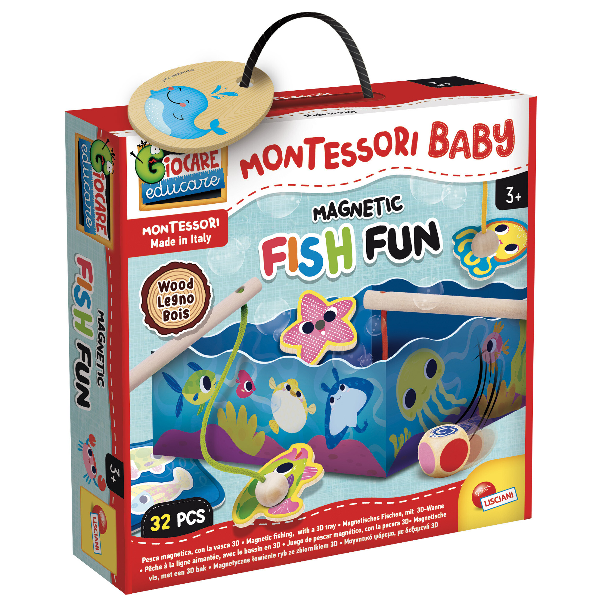 Montessori baby legno magnetic fish fun - LISCIANI