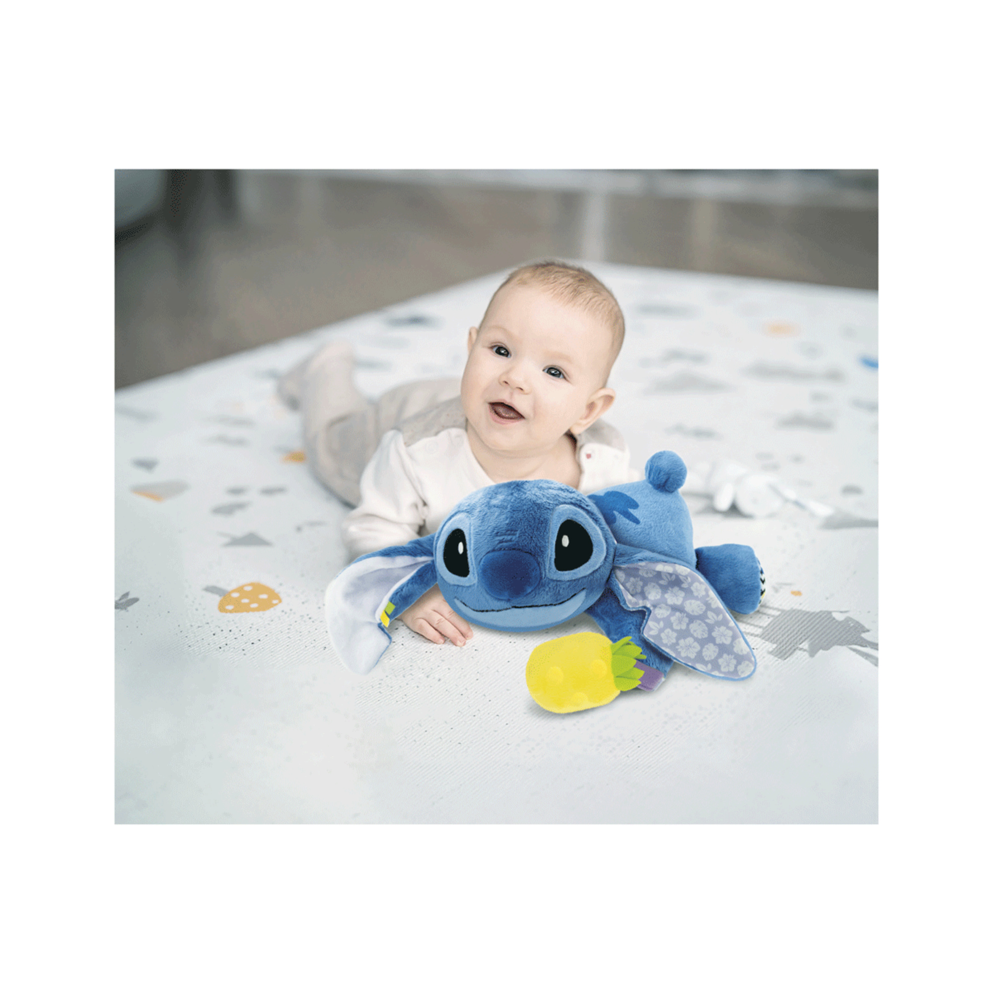 Baby clementoni - disney baby stitch musical plush - 0m+ - Baby Clementoni