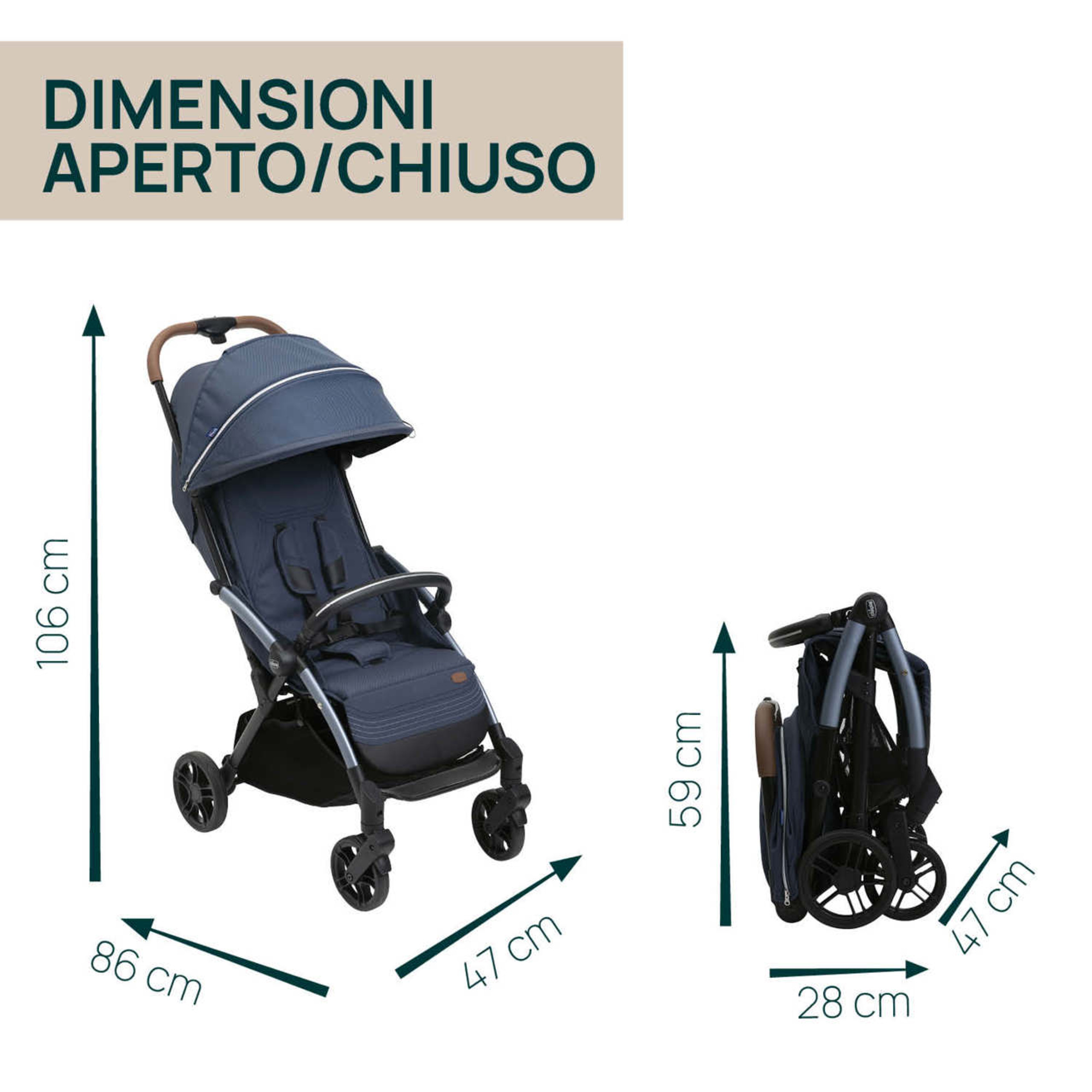 Passeggino goody xplus radiant blue - chicco - Chicco