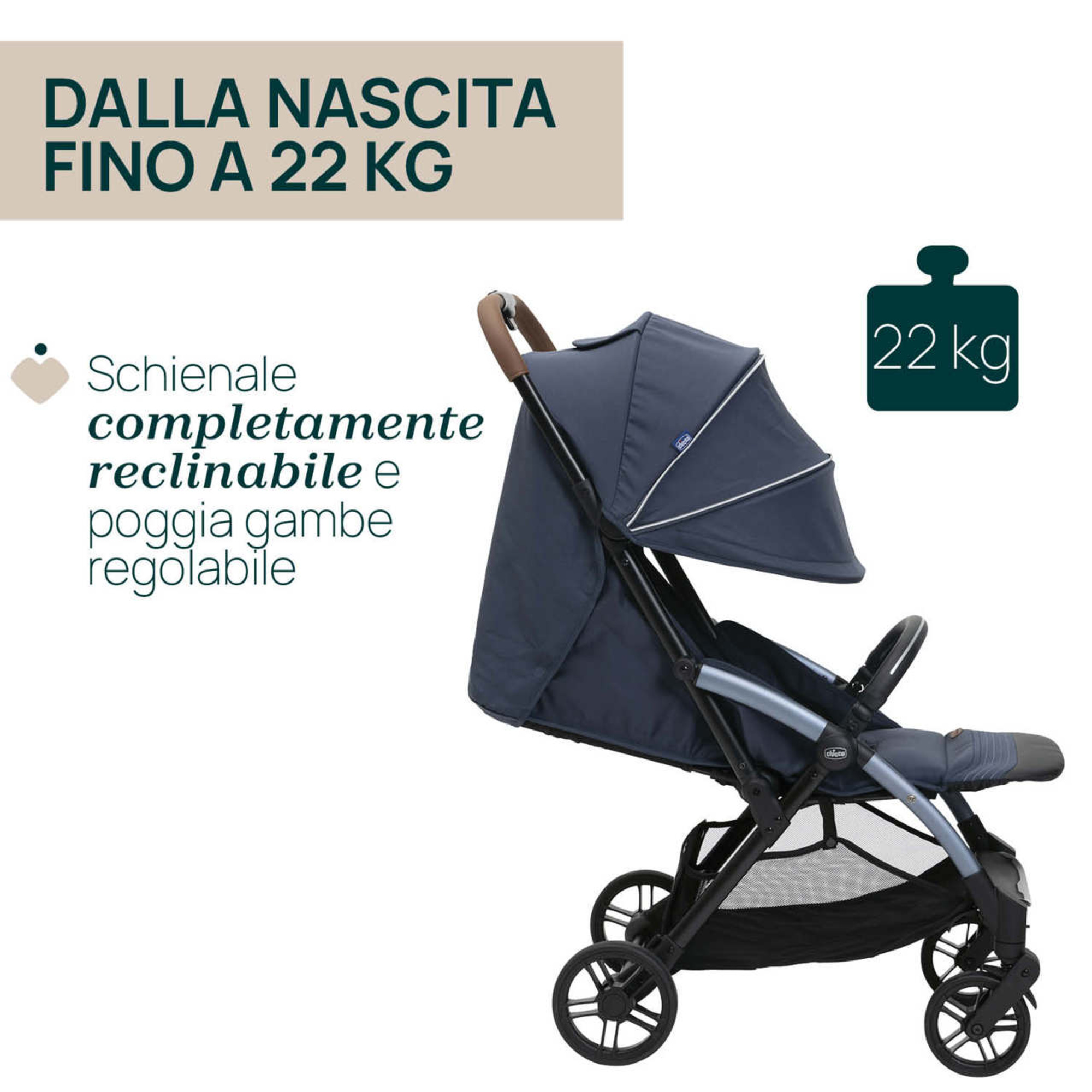 Passeggino goody xplus radiant blue - chicco - Chicco