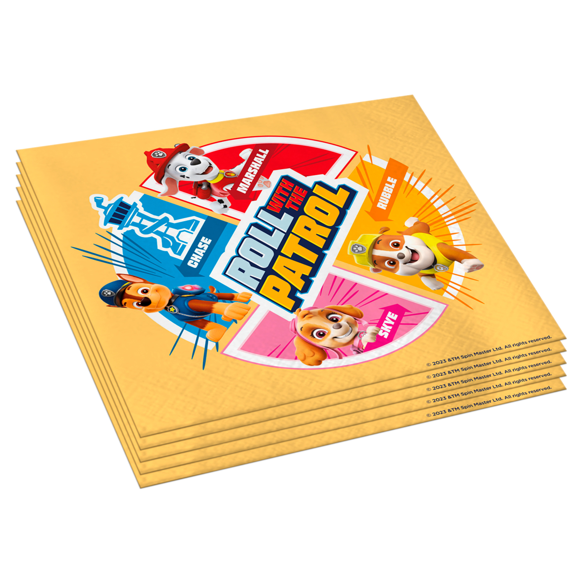 Tovaglioli paw patrol 33x33 cm - confezione da 20 pezzi - Paw Patrol