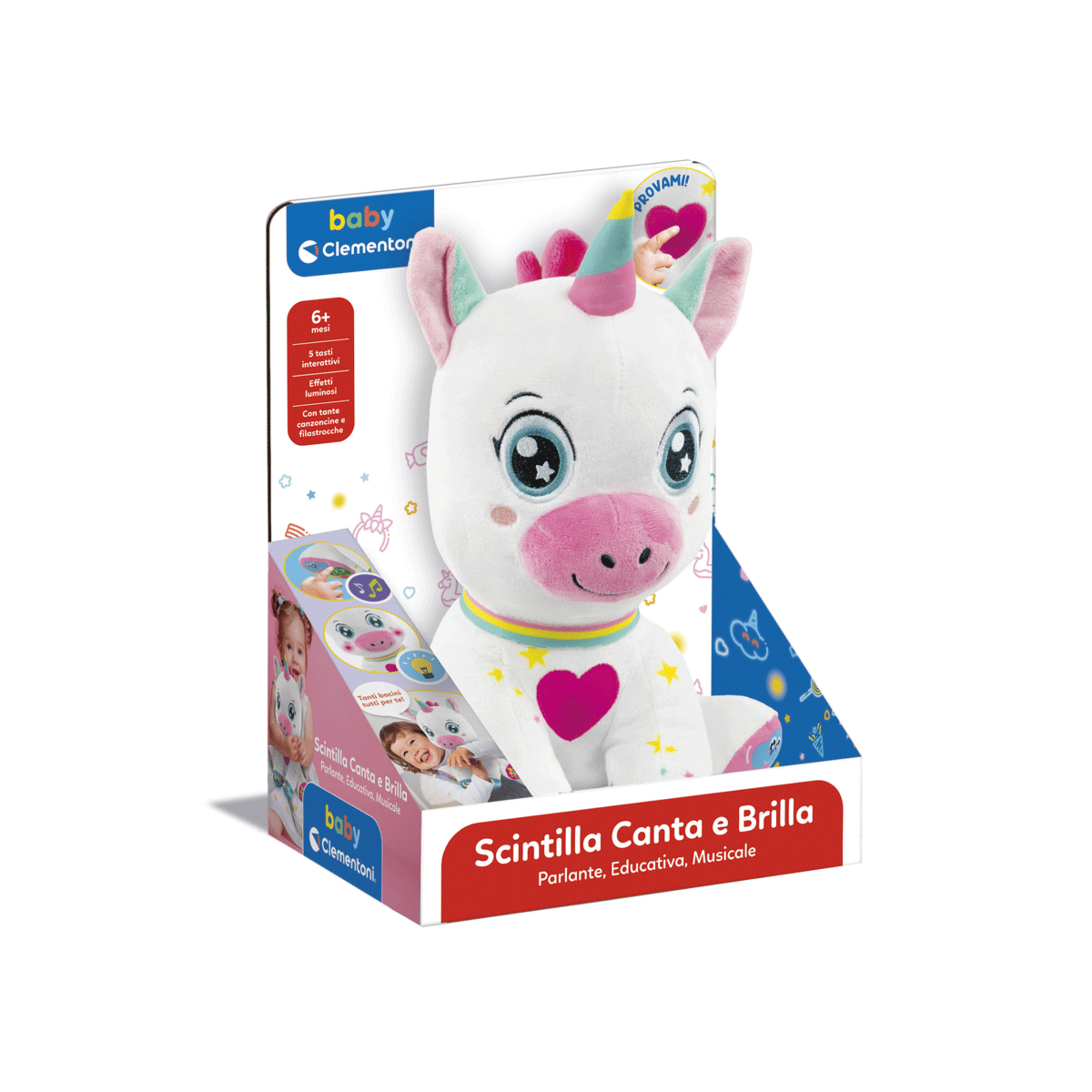 Baby clementoni - scintilla unicorno canta e brilla - 12m+ - Baby Clementoni