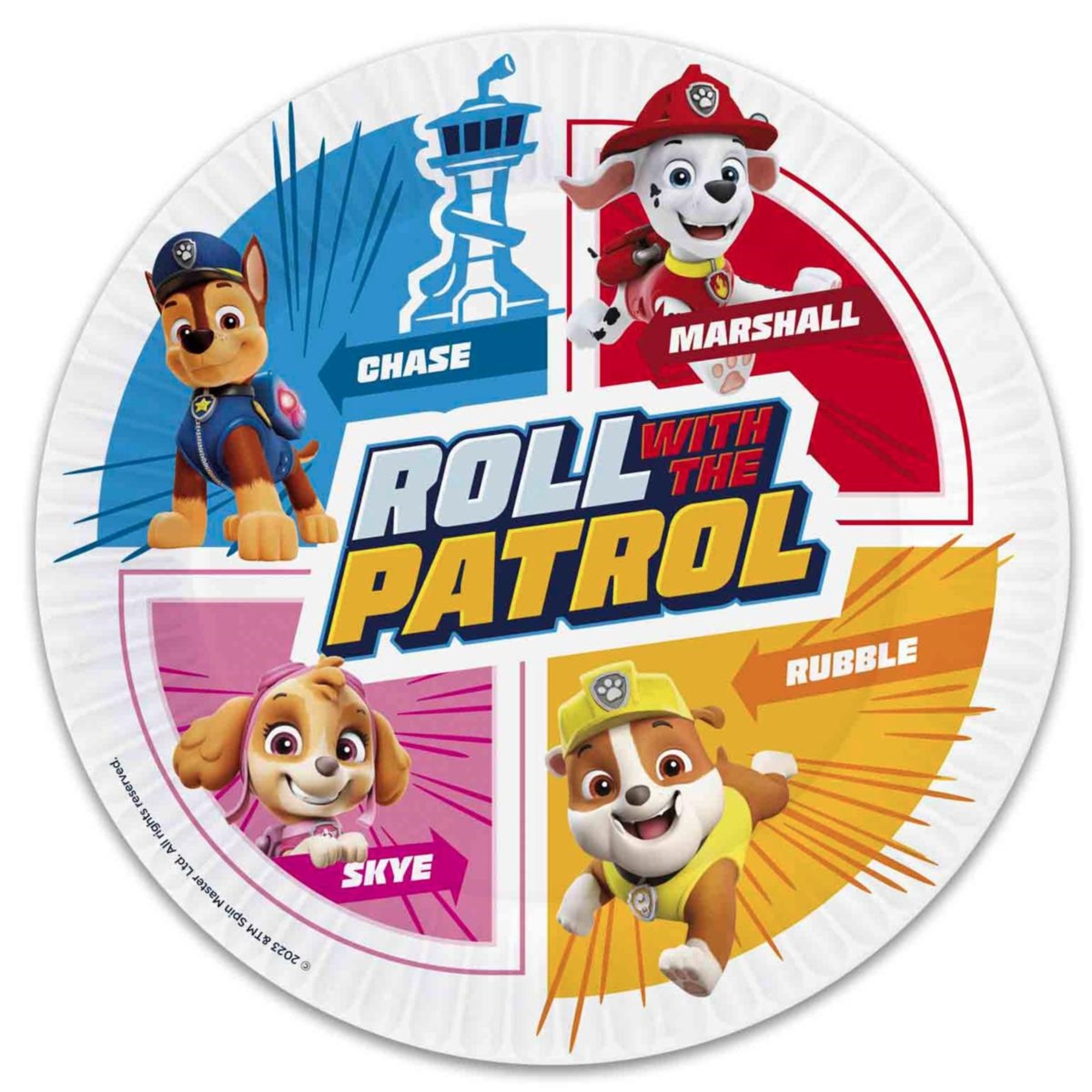 Piatti bio paw patrol 18 cm - set per feste - Paw Patrol