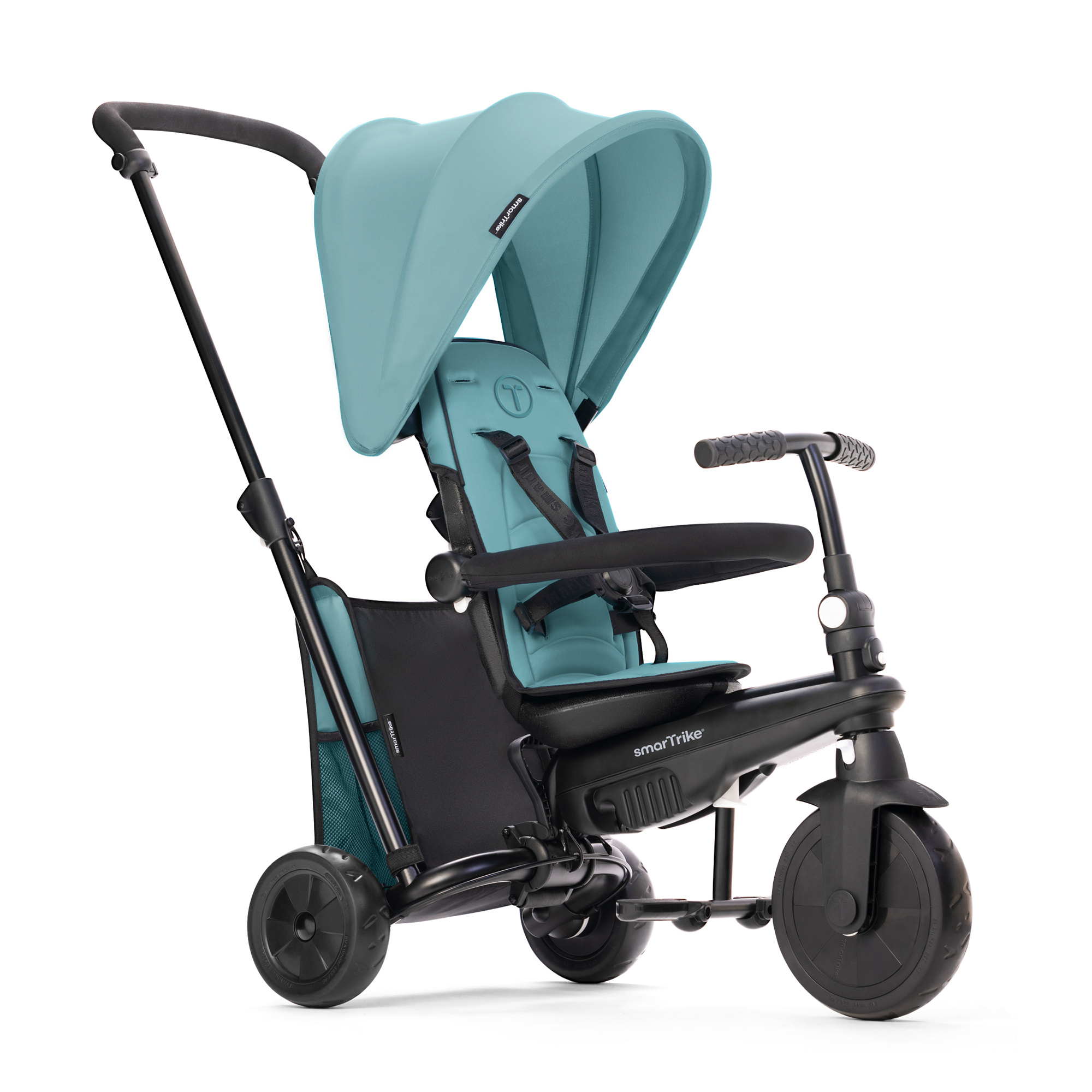 Triciclo str™3 plus - colore turchese - ideale per bambini da 10 mesi a 3 anni - stabilità e comfort - Baby Smile Original