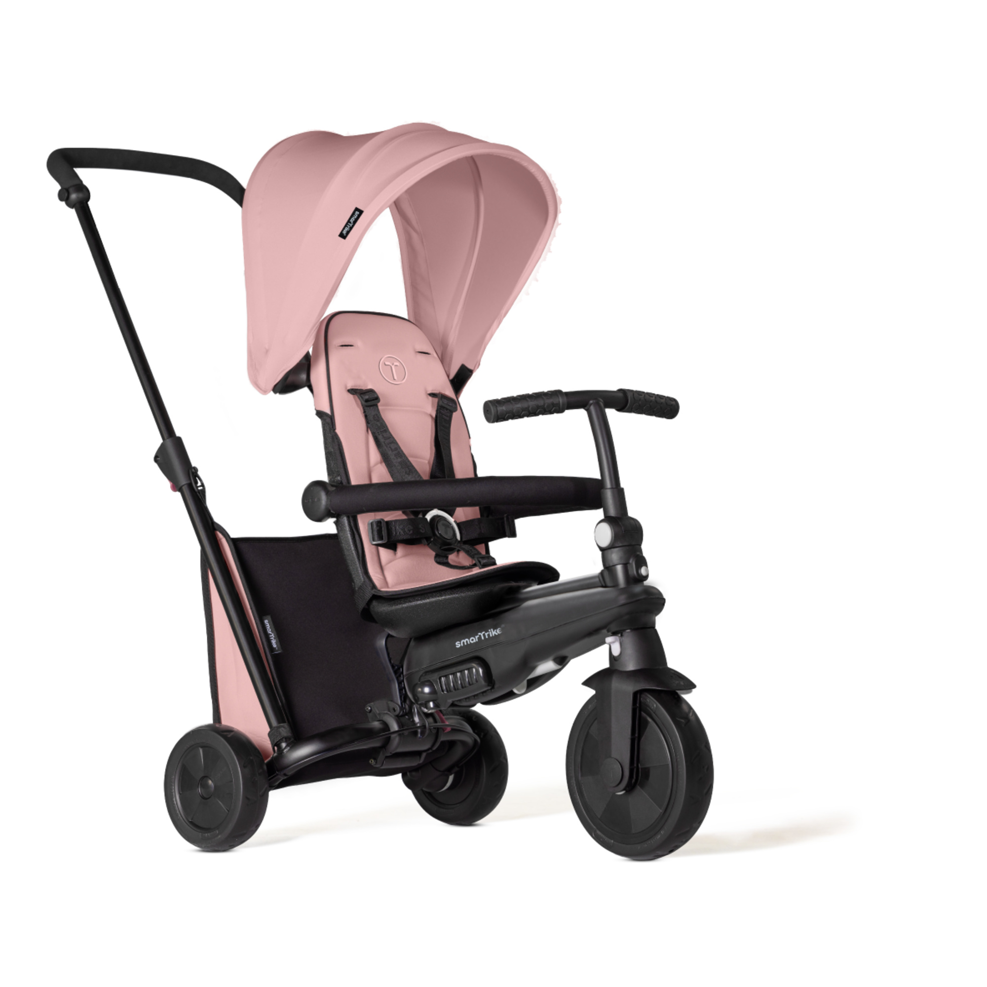 Triciclo str™3 plus - colore rosa - ideale per bambini da 10 mesi a 3 anni - stabilità e comfort - Baby Smile Original