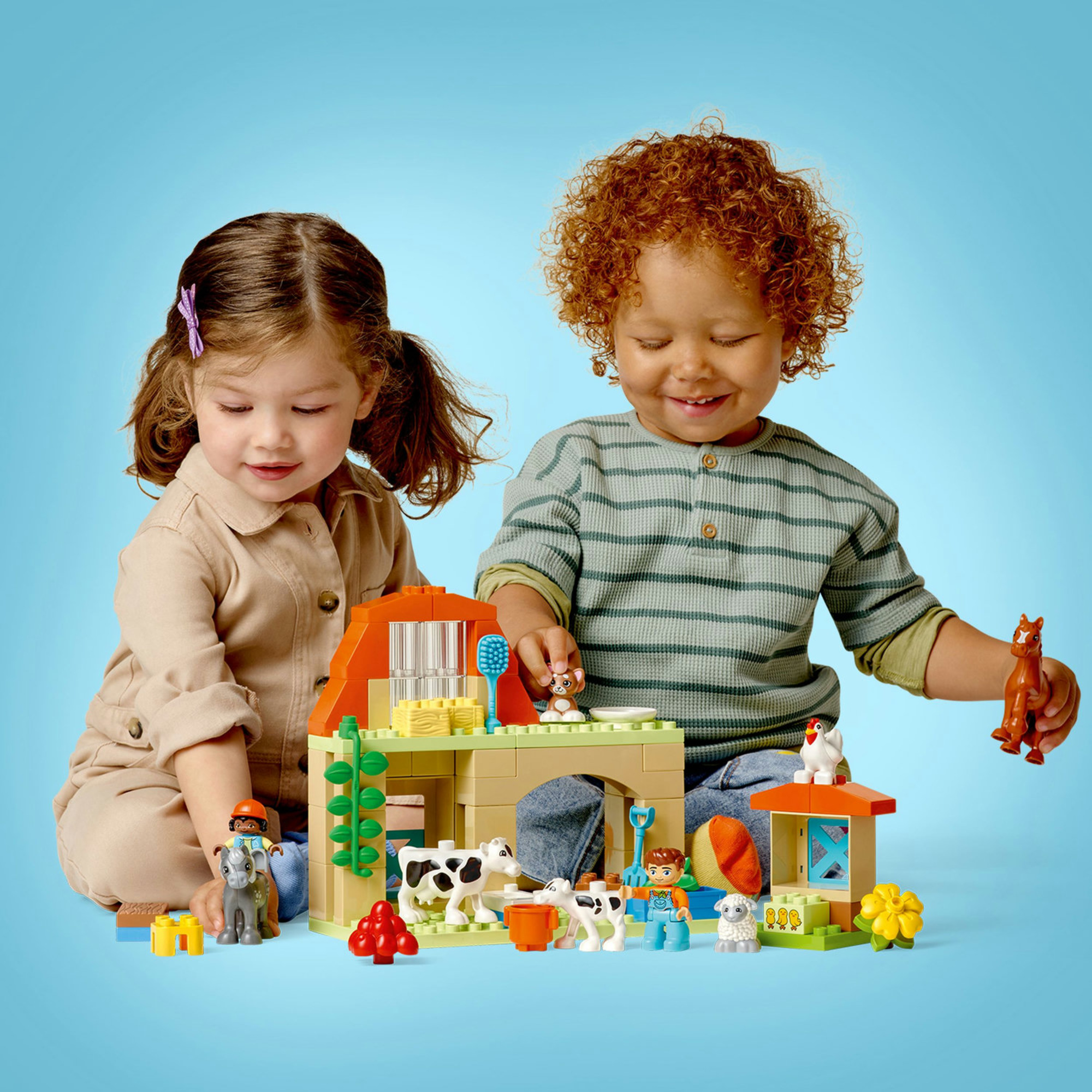 Lego duplo 10416 - set di costruzione cura degli animali di fattoria per bambini di 2 anni - Duplo