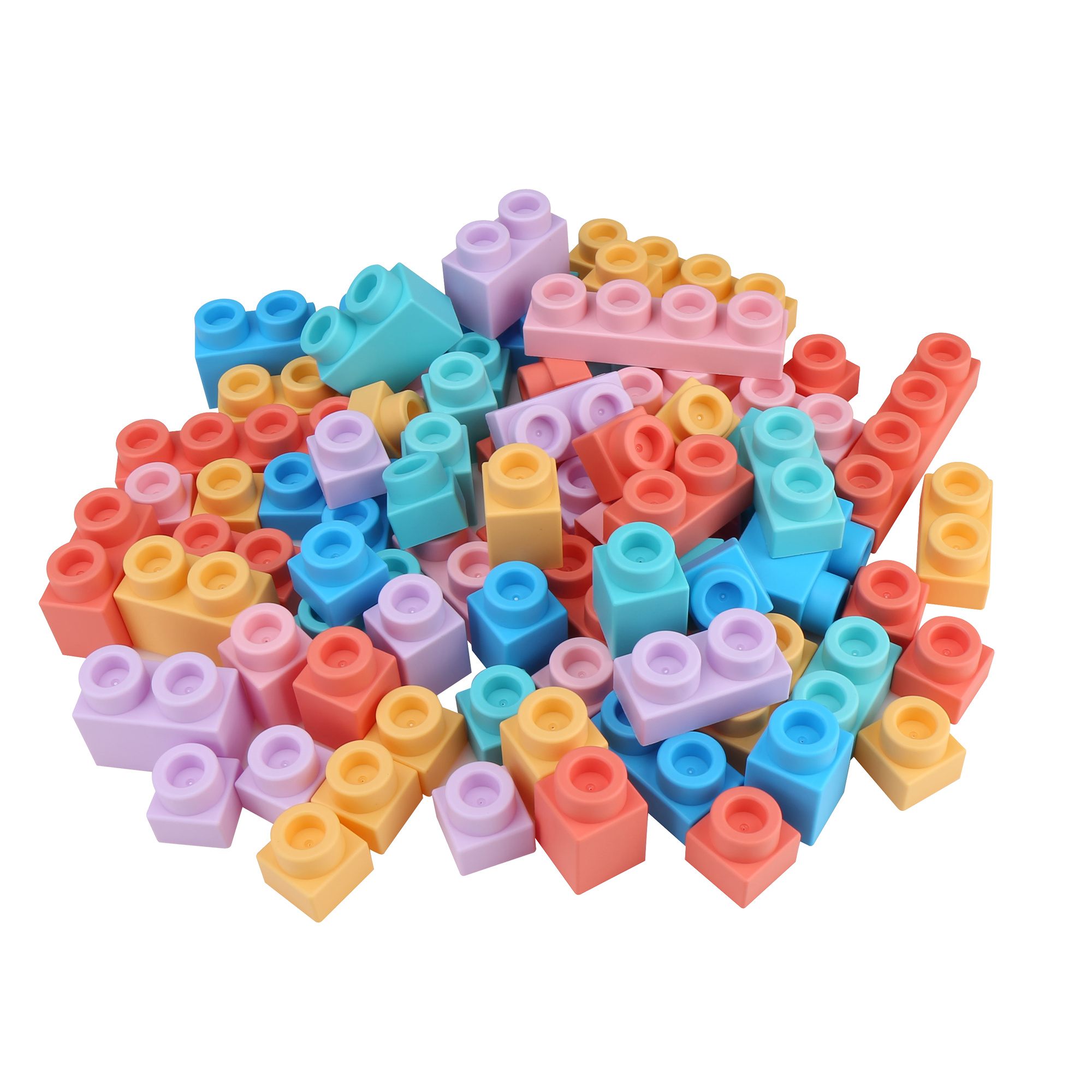 Set costruzioni morbide - 76 pezzi - baby smile - 18m+ - Baby Smile