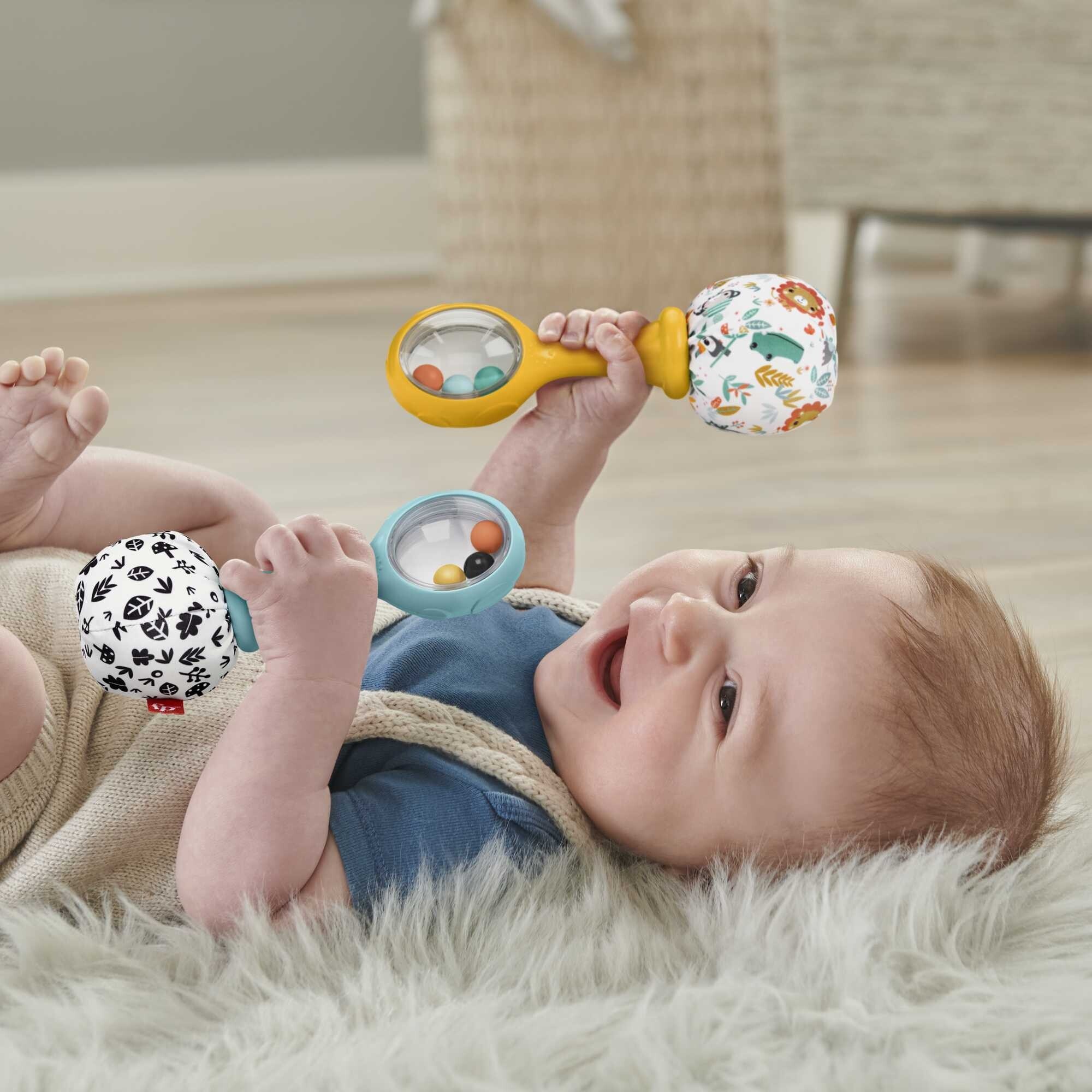 Sonaglio maracas fisher price - scuoti e gioca per bambini 3m+ - FISHER PRICE