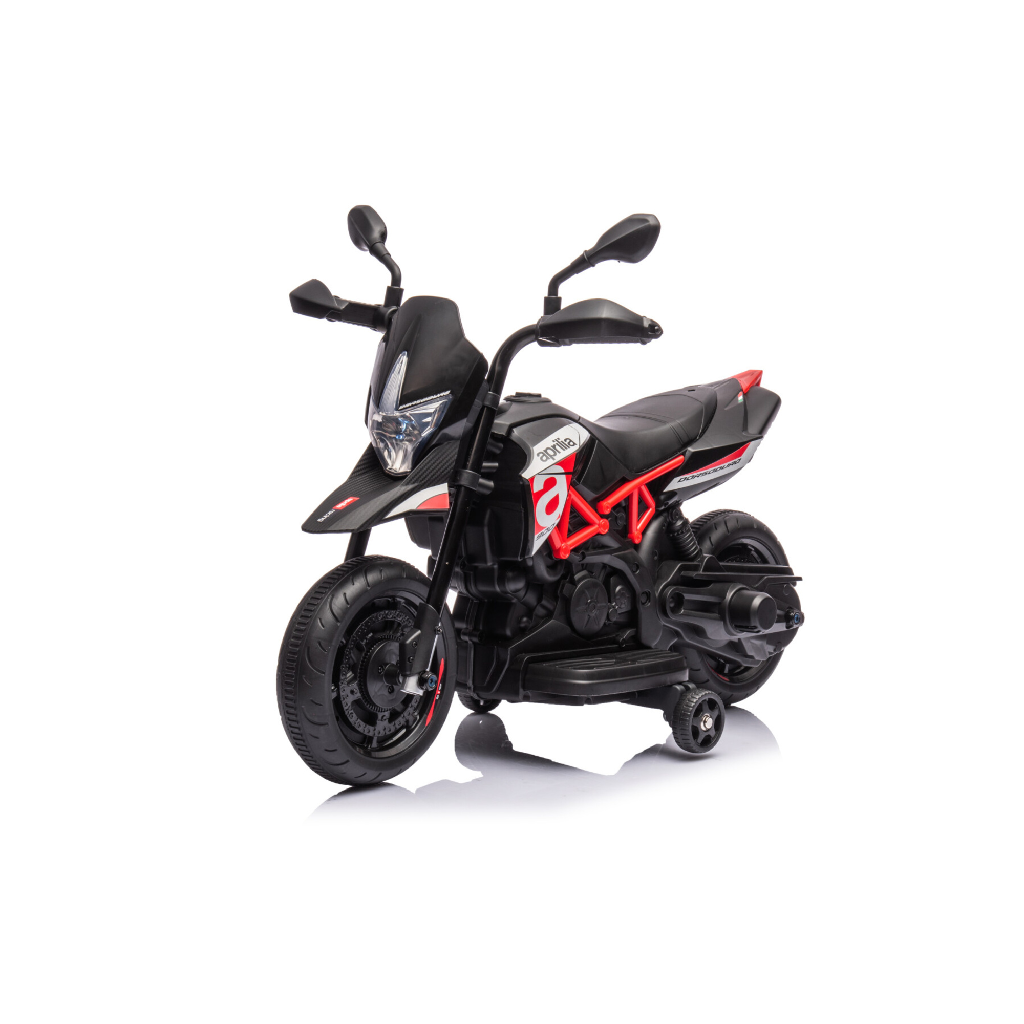 Moto elettrica per bambini 6v aprilia dorsoduro small colore nero - MOTO GP